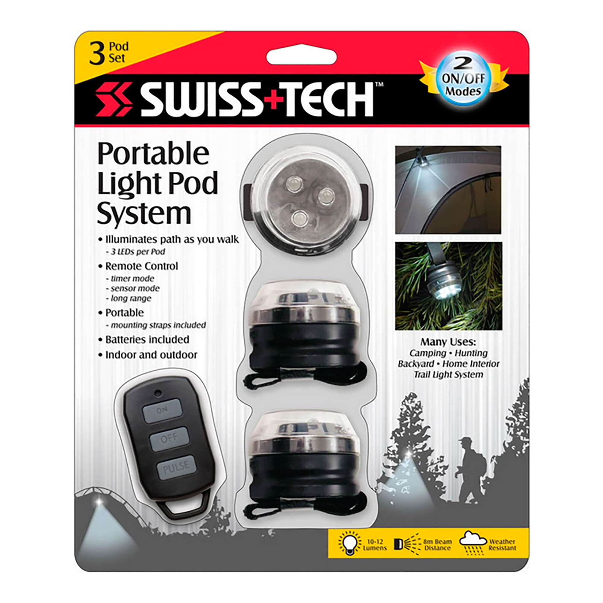 Luces Led Portátiles Swiss+tech Interior / Exterior Pack x3 - 5
