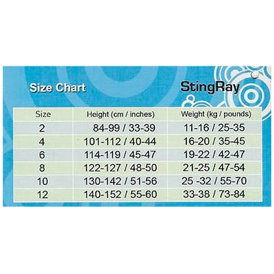 Traje Neopreno Stingray Core Aqua Sphere Niño 2 - 4