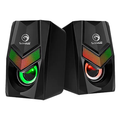Parlantes Gaming Usb Pc Marvo Sg-118 Led 6w - 3
