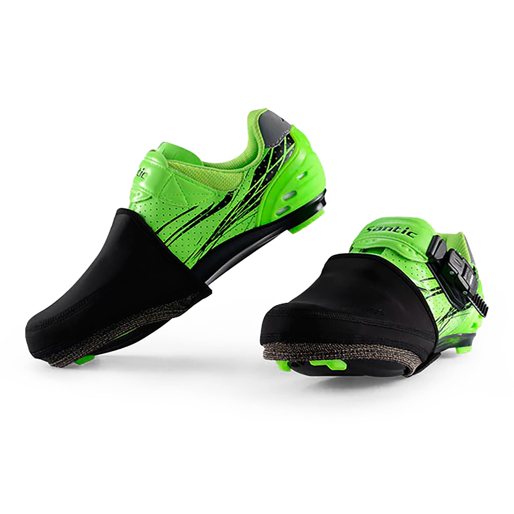 Cubre Zapatilla Rockbros Logo Reflectante Lycra S - 4