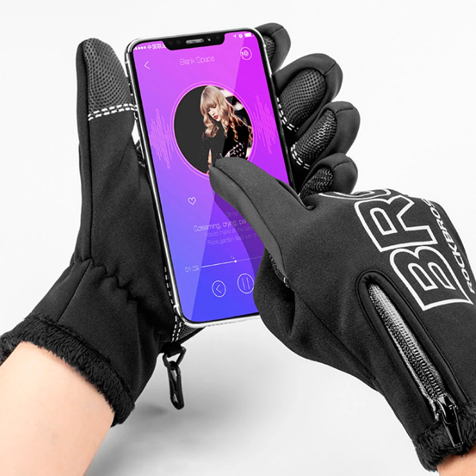 Guantes De Invierno Rockbros Antideslizantes L - 4