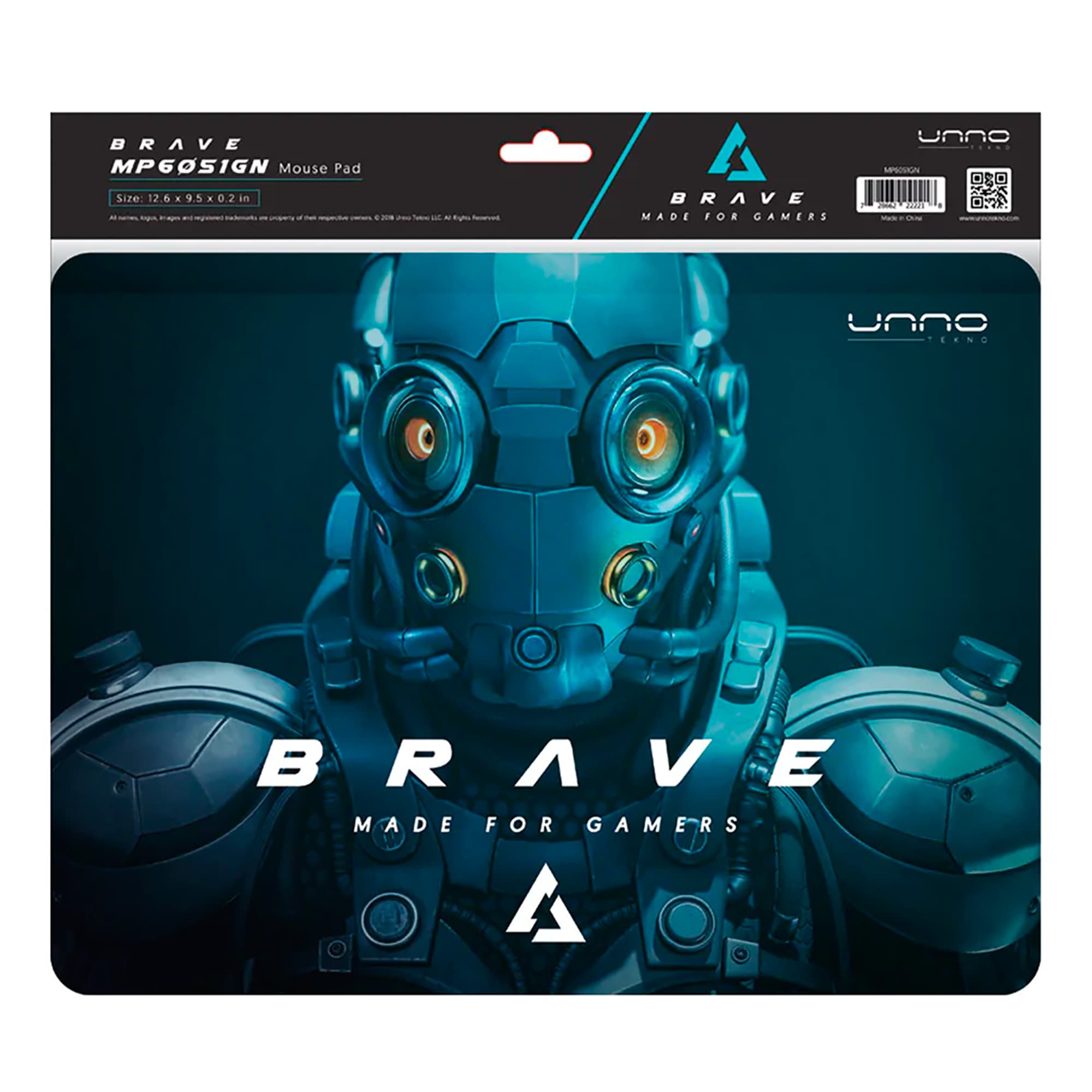 Mouse Pad Gaming Unno Brave Mp6051 Antideslizante 320x240mm - 2
