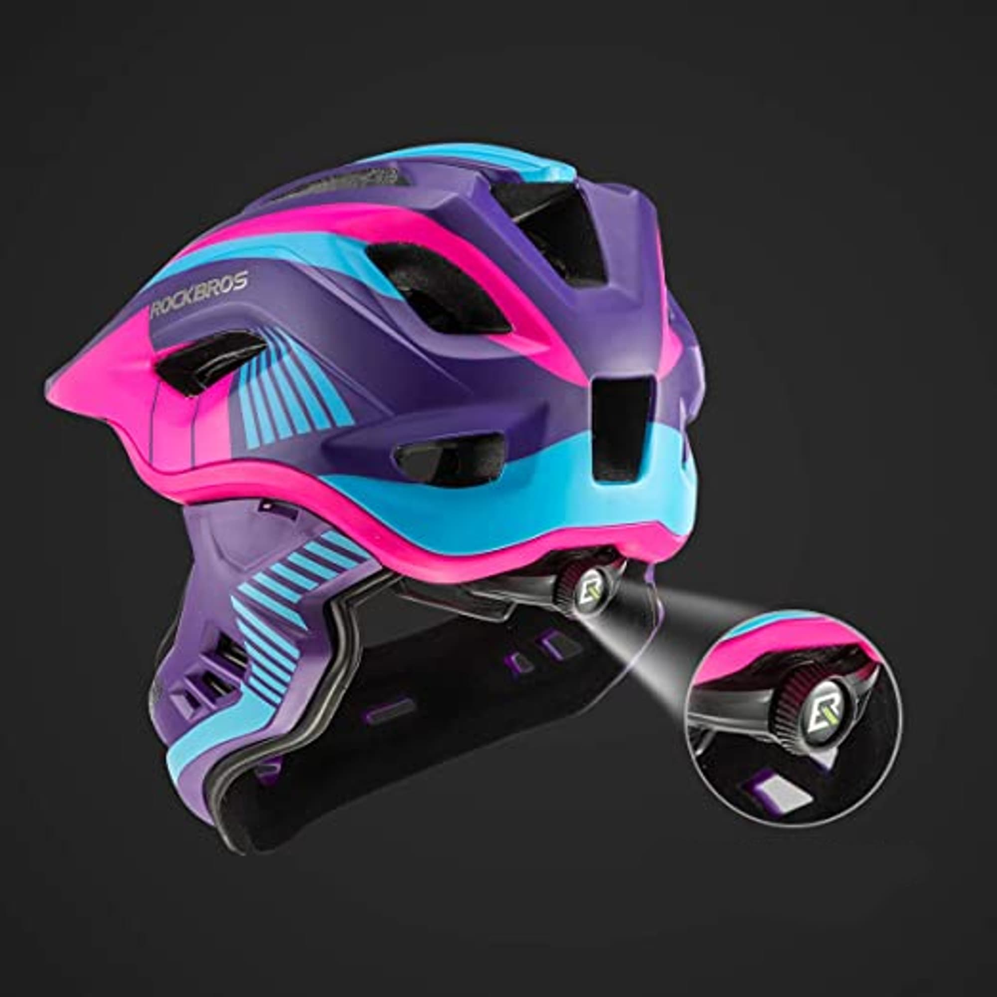 Casco Rockbros Infantil Para Bicicleta Diseño 2 en 1 - 4