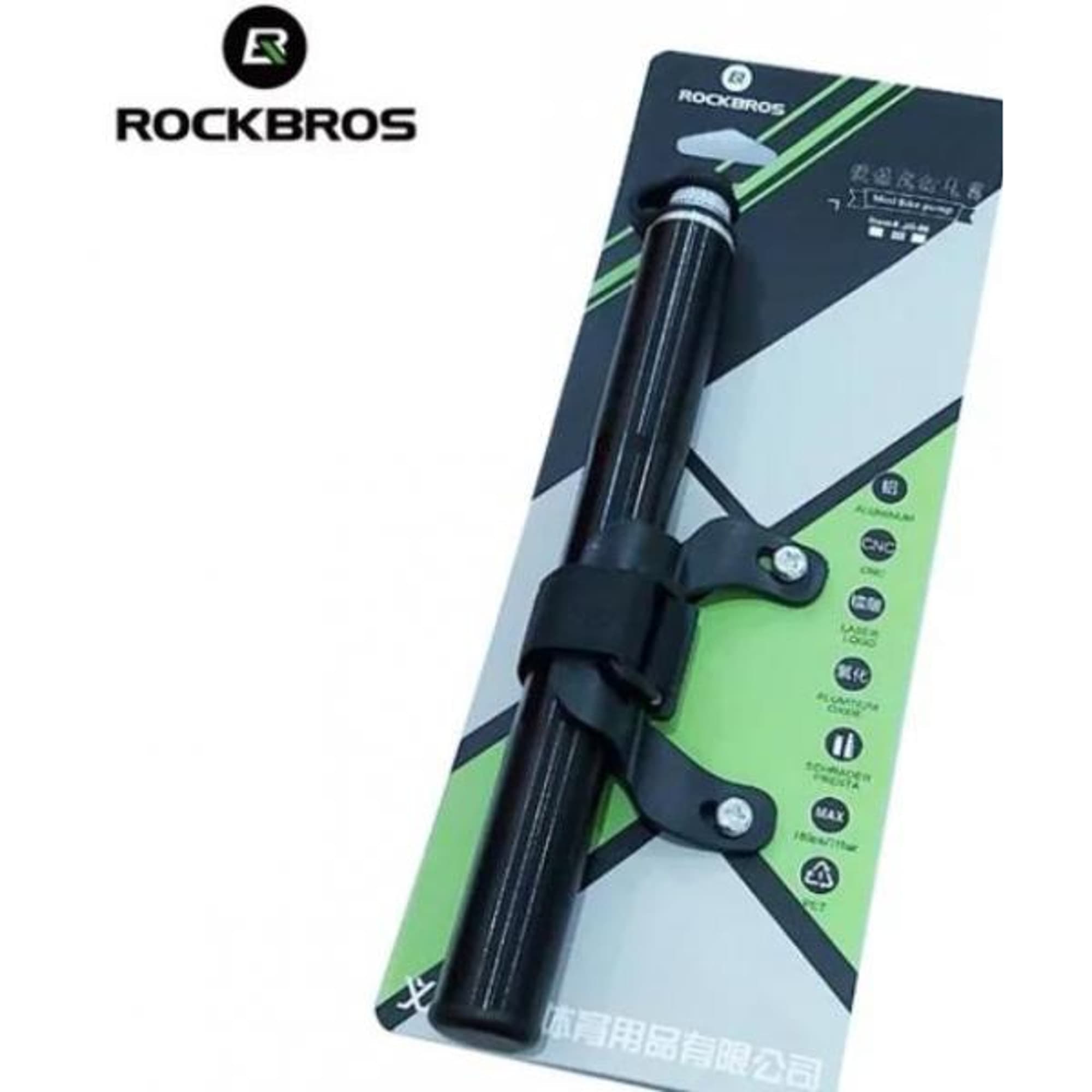 Inflador Bicicleta Rockbros A/v Y Presta 160psi Manómetro - 2