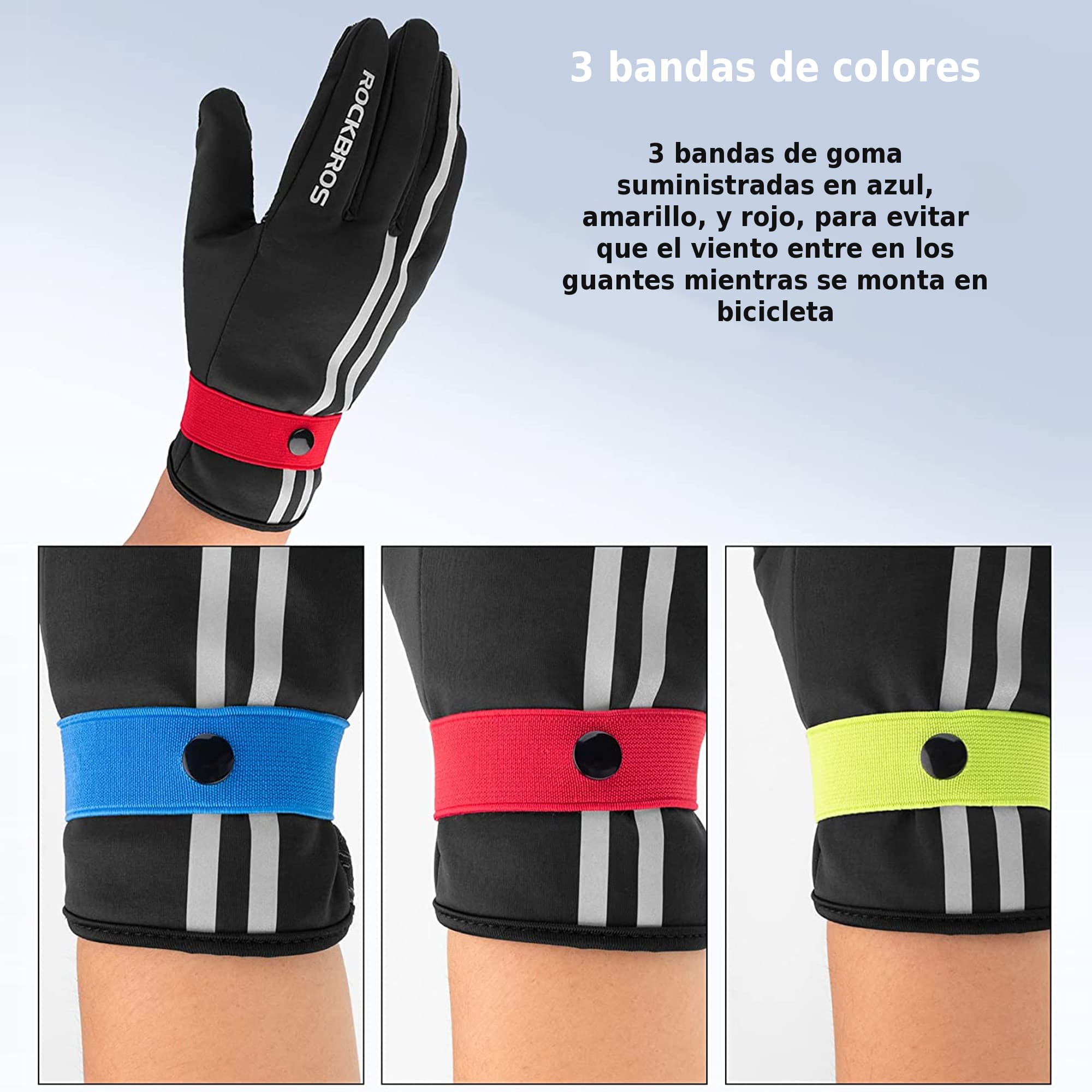 Guantes Térmicos Rockbros 16410777003 Reflectantes L - 6