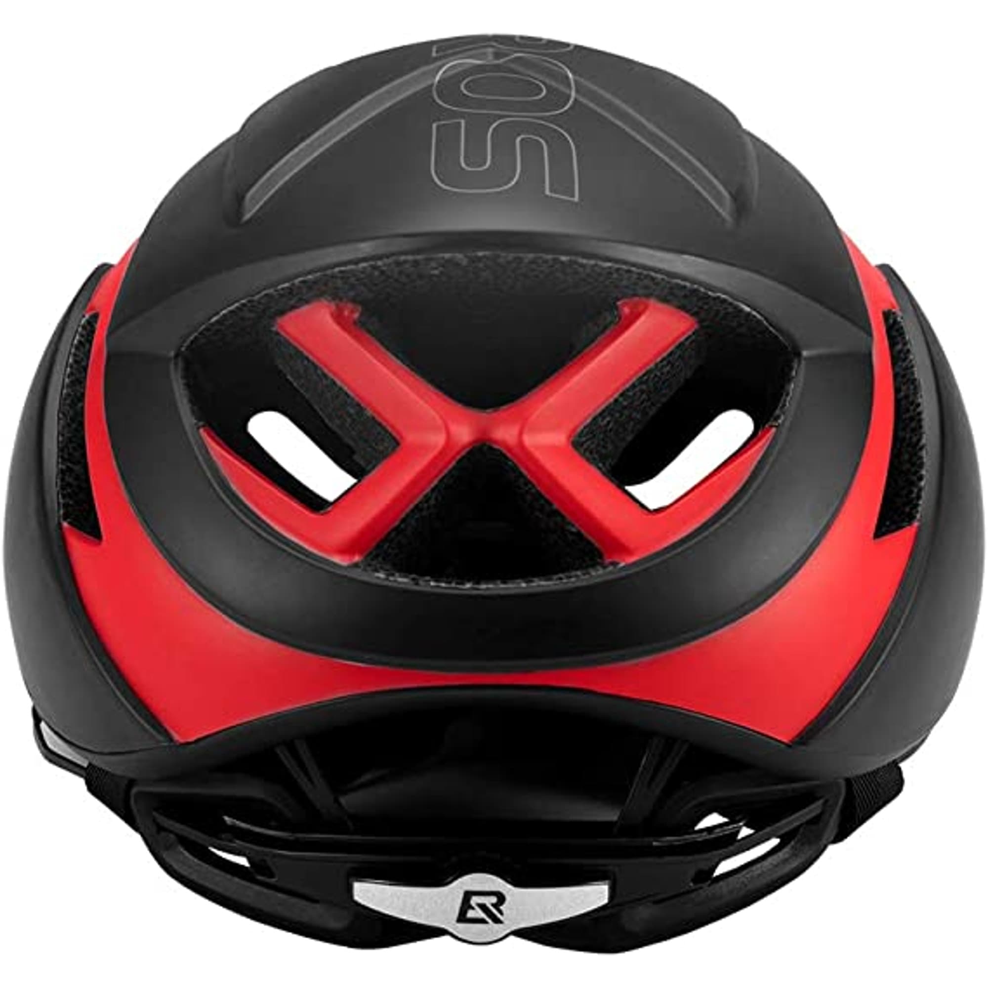 Casco Ultraliviano Rockbros Color Negro Y Rojo Talle M - 4