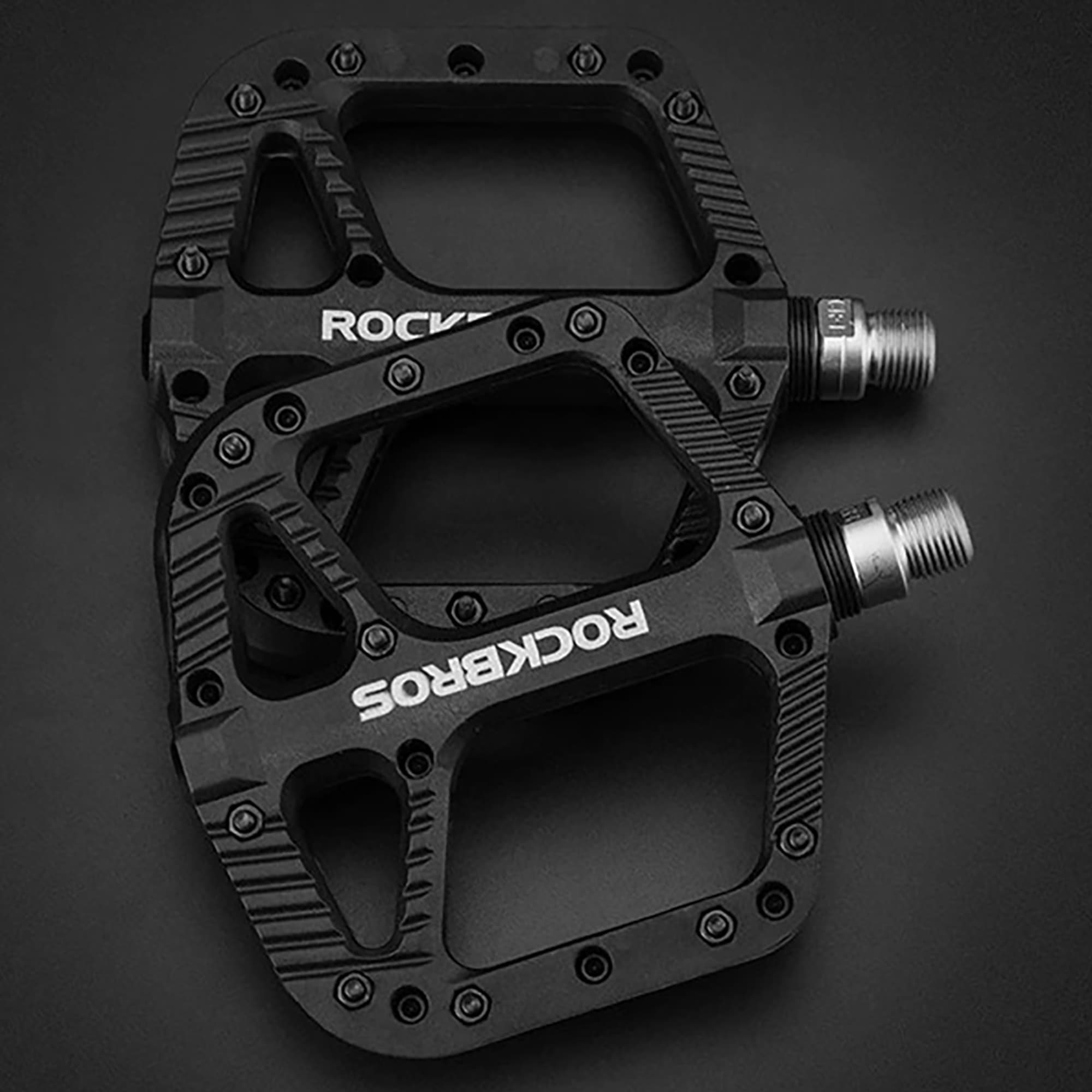 Pedales Para Bicicleta Rockbros Antideslizantes Anchos - 3