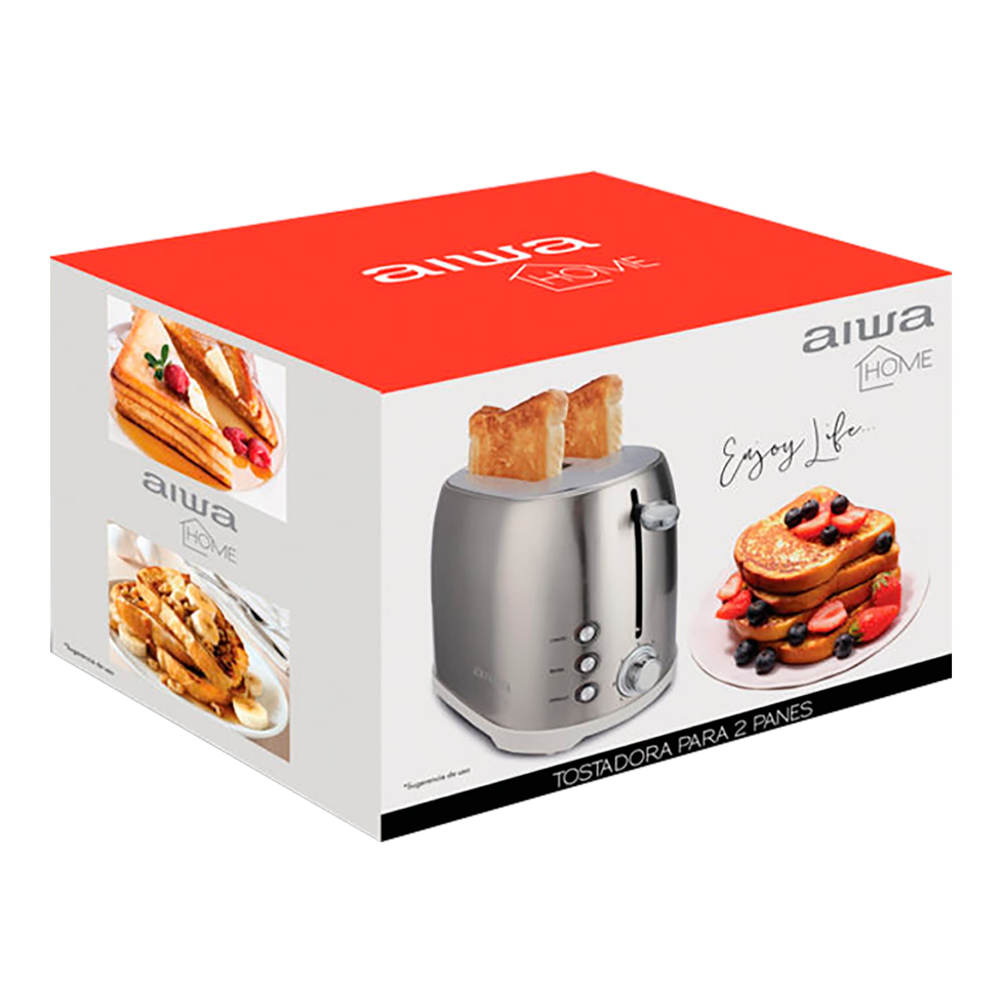 Tostadora Aiwa Awtd1729a 800w 7 Niveles 2 Panes - 3