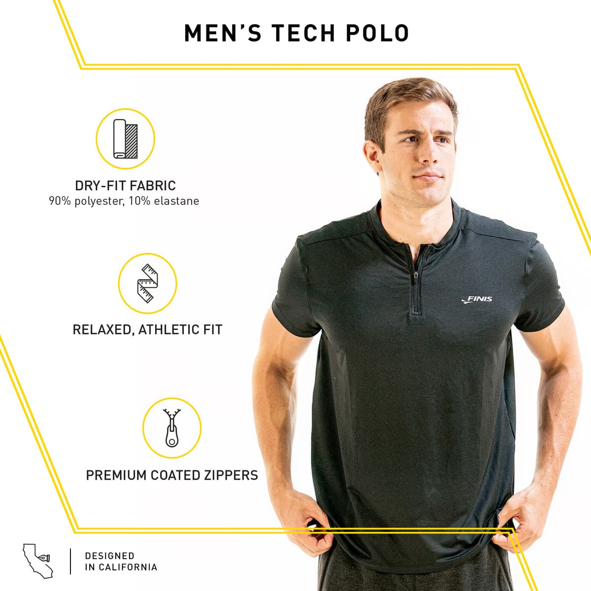 Remera Deportiva Hombre Finis Tech Polo XXL - 3