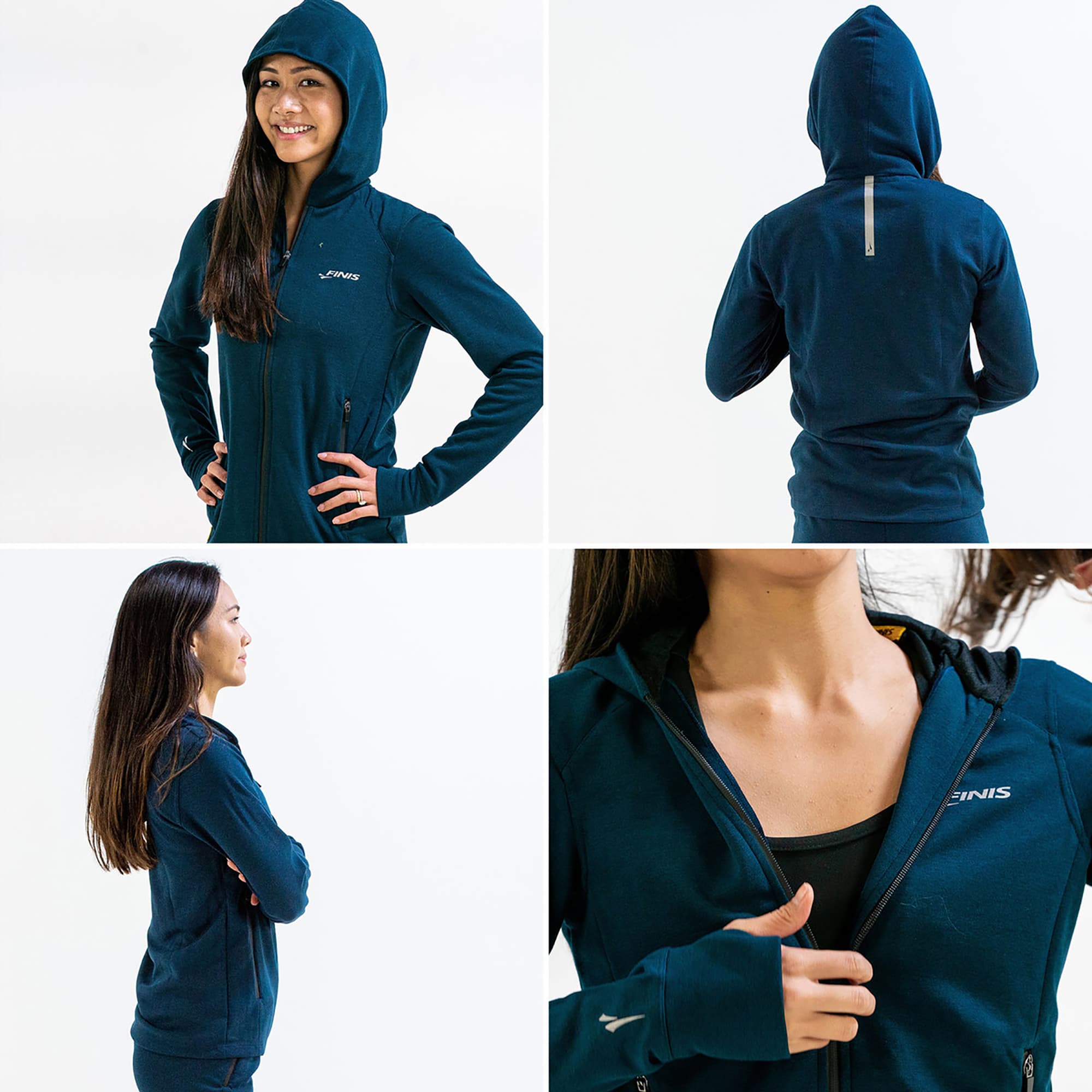 Campera Deportiva Mujer Finis Tech Jacket Xs - 2