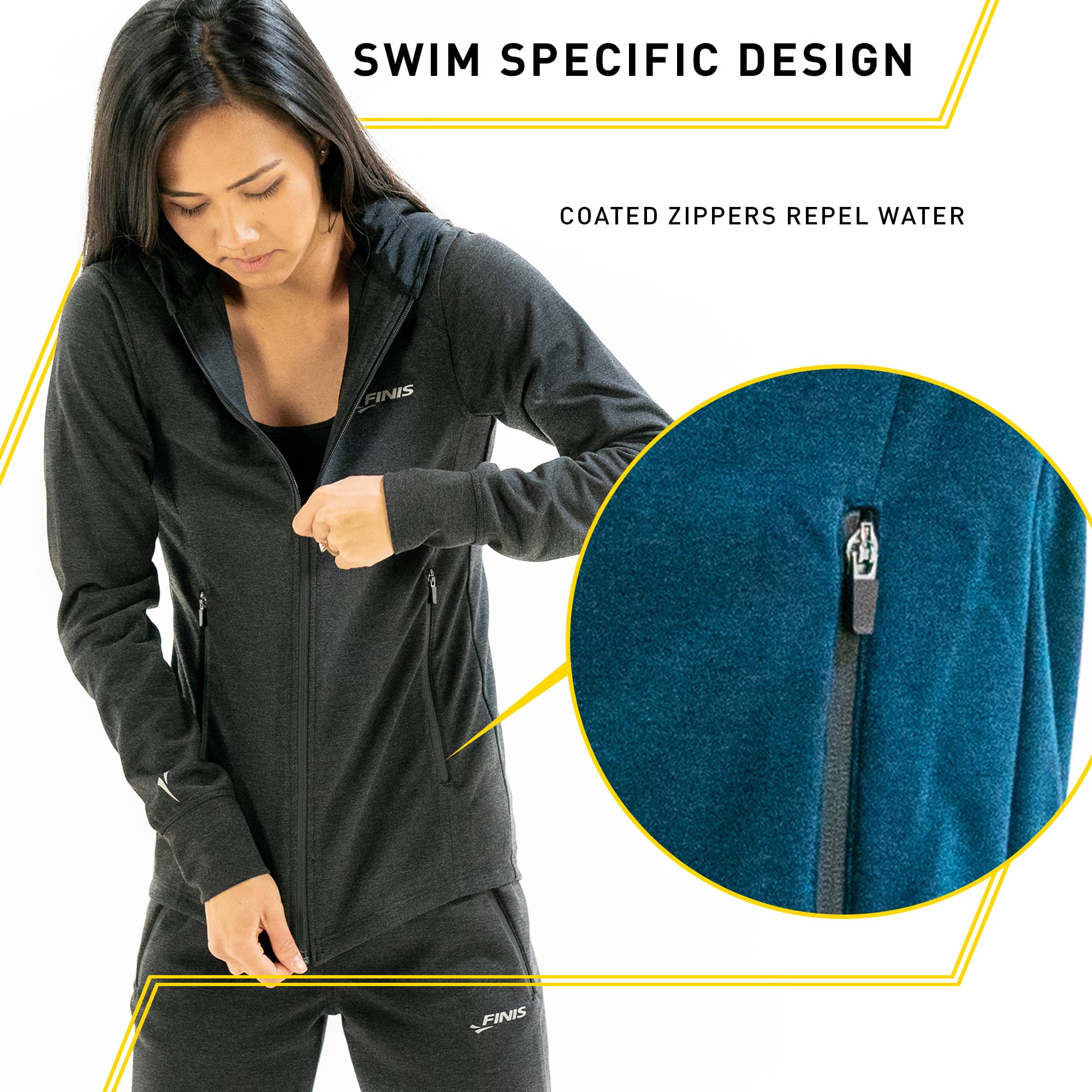 Campera Deportiva Mujer Finis Tech Jacket Xs - 7