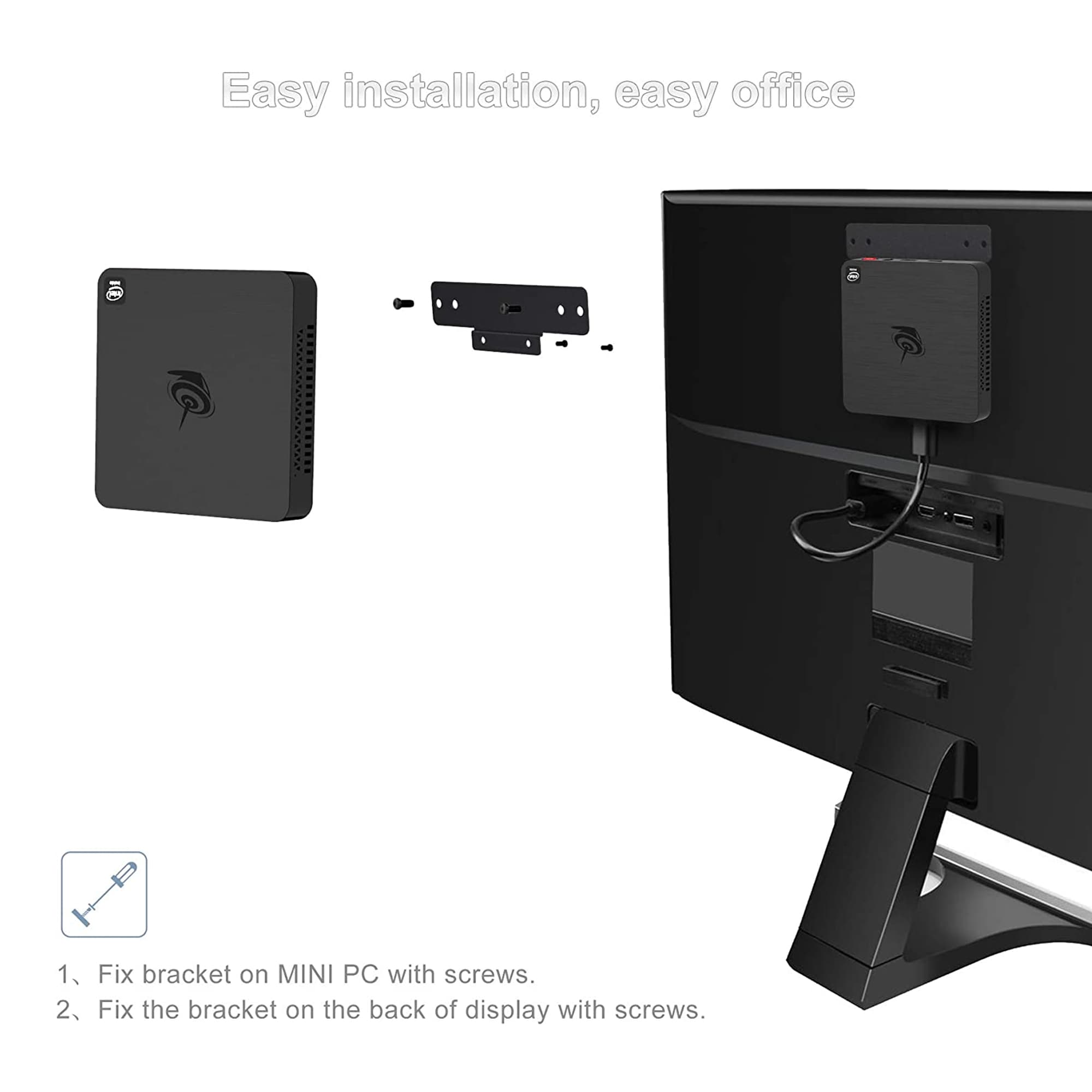 Soporte Beelink Para Adjuntar Mini Pc T4 Pro A Monitor - 2