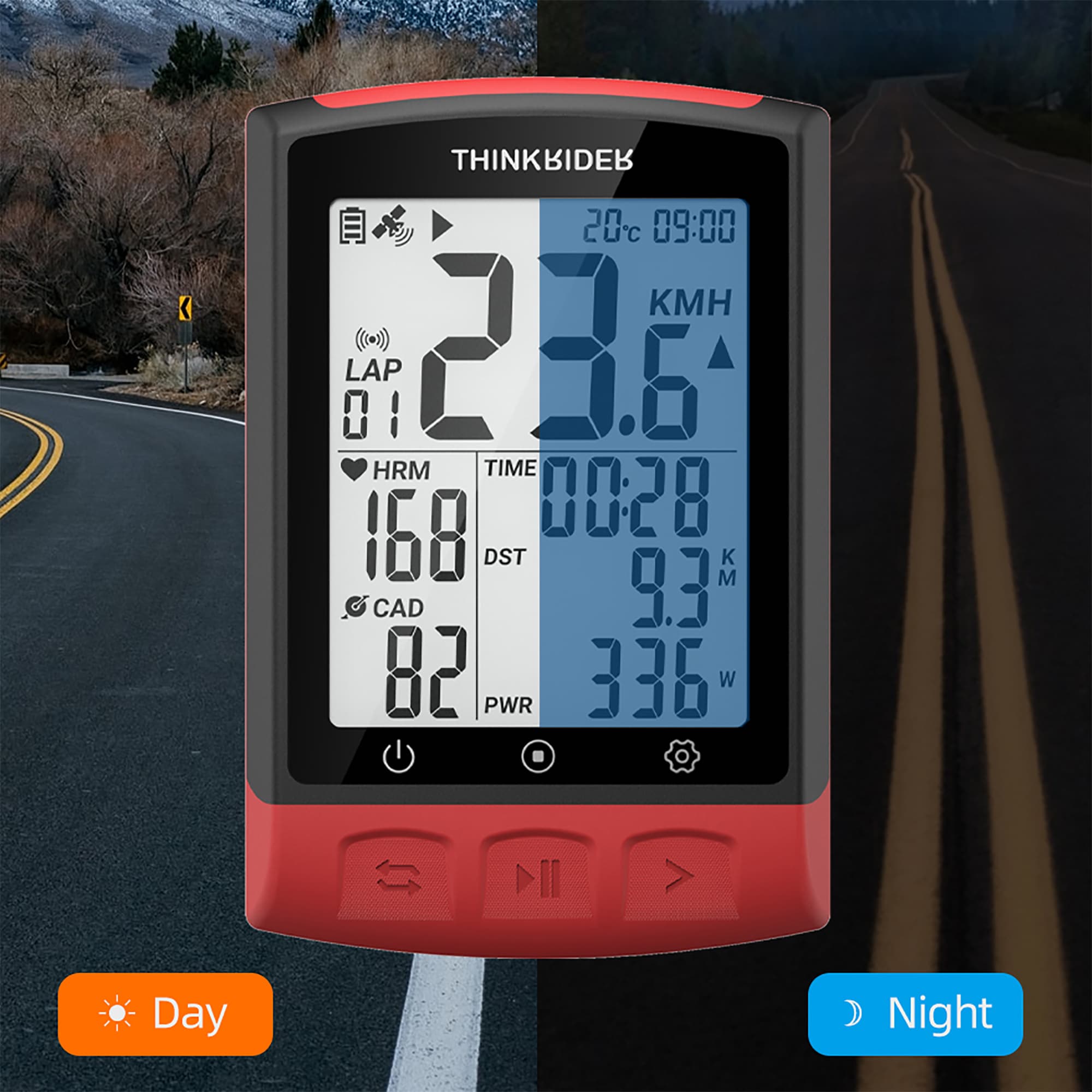 Ciclocomputador Thinkrider Bc108 Ipx7 Gps Bluetooth - 4