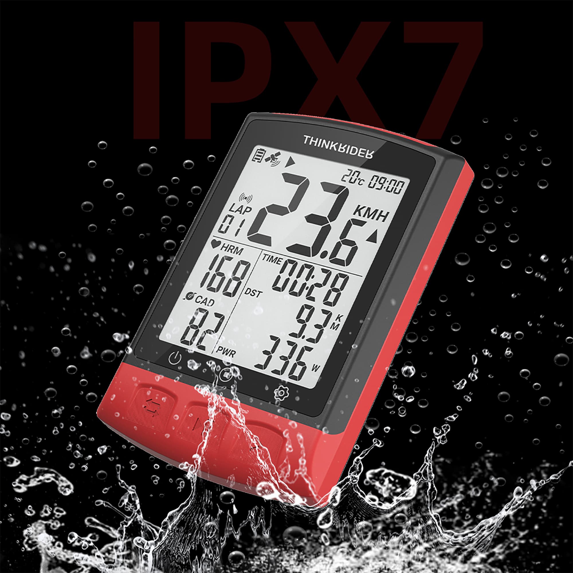Ciclocomputador Thinkrider Bc108 Ipx7 Gps Bluetooth - 6