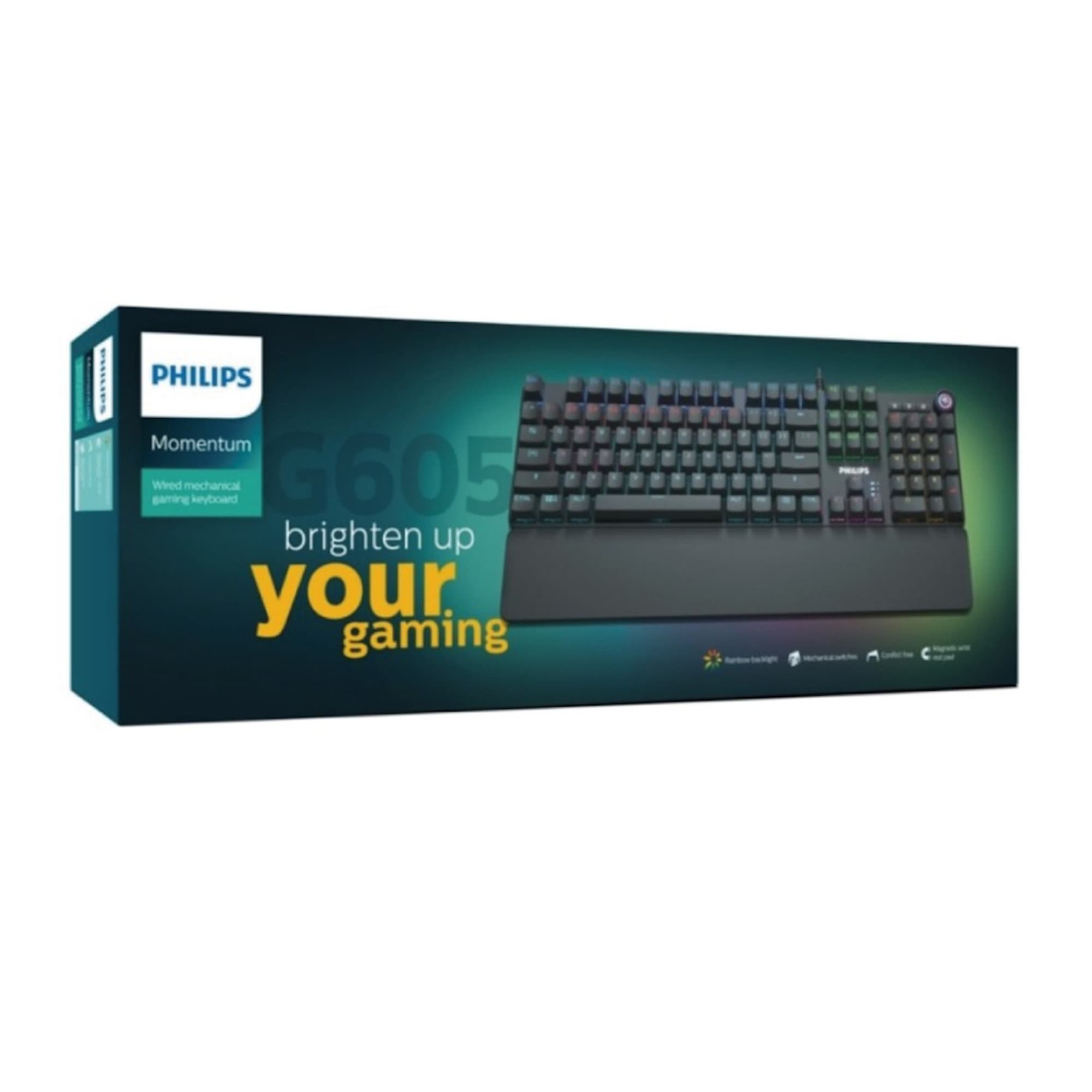 Teclado Gaming Usb Philips Retroiluminado Reposamuñecas
- 6