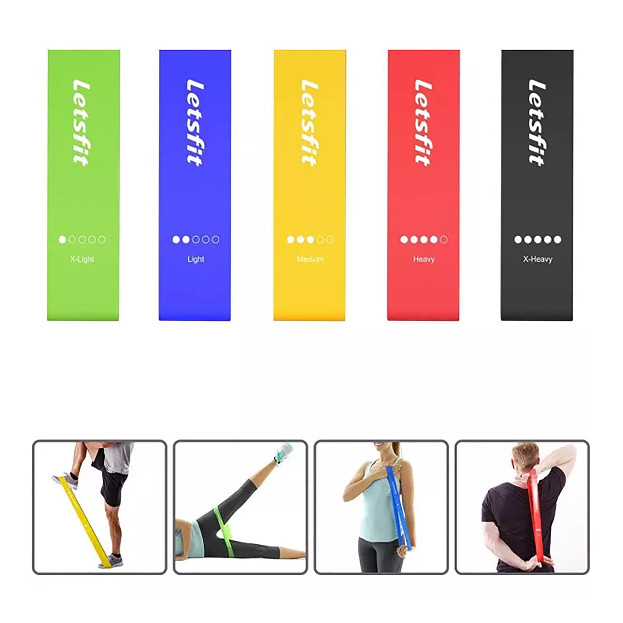 Bandas Para Entrenamiento De Resistencia Letsfit Jsd01 - 4