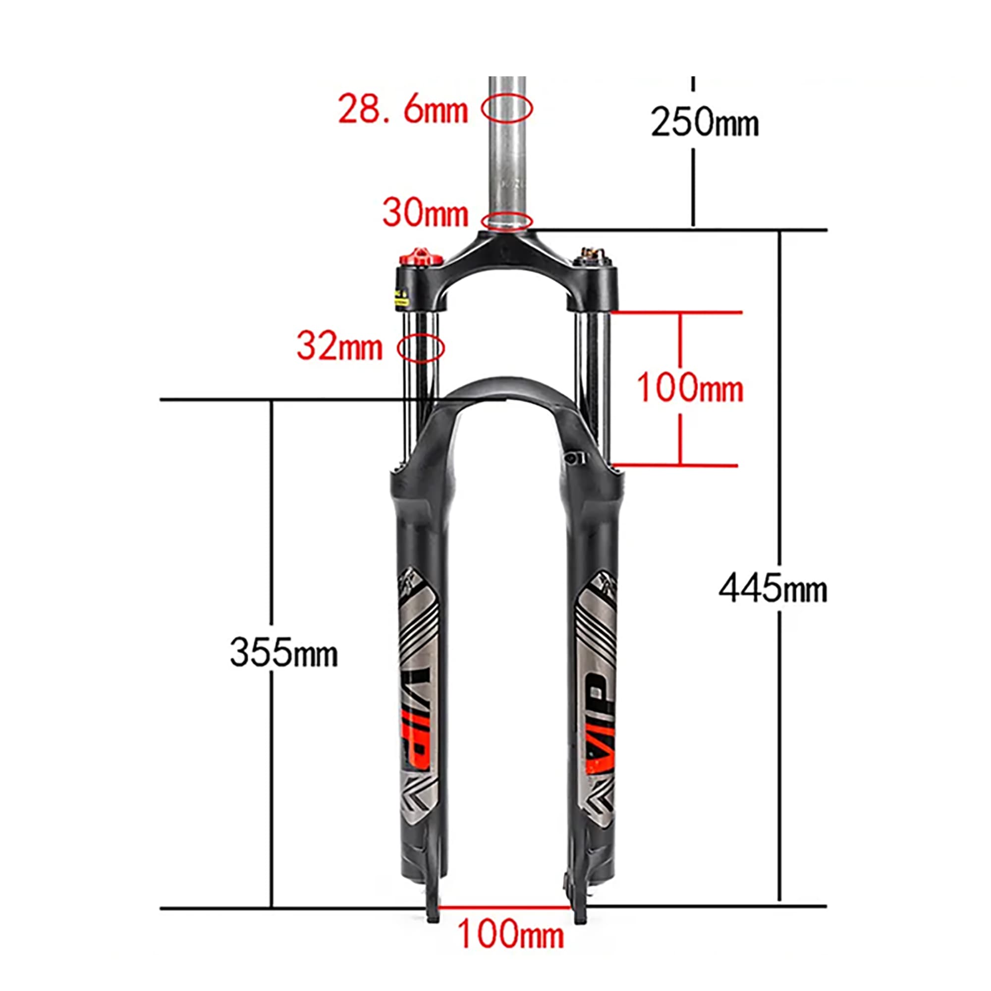 Horquilla Delantera Para Bicicleta MTB 26'' Bucklos - 4