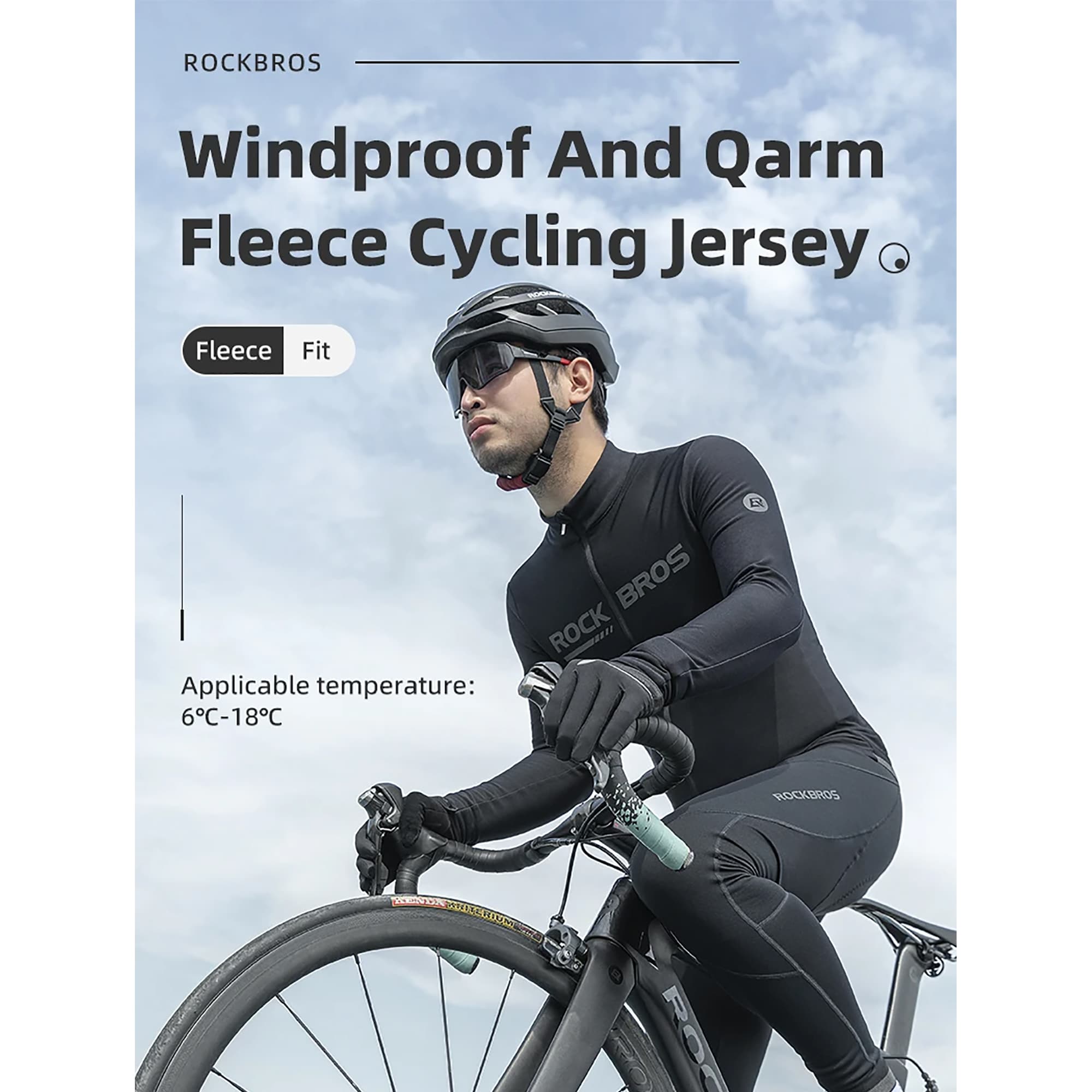 Campera Invierno Ciclismo Polar Rockbros 4XL - 3