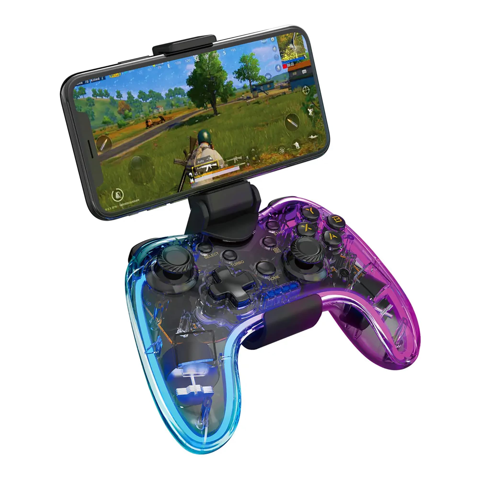 Gamepad Cableado / Inalámbrico Marvo GT-88 RGB Vibración