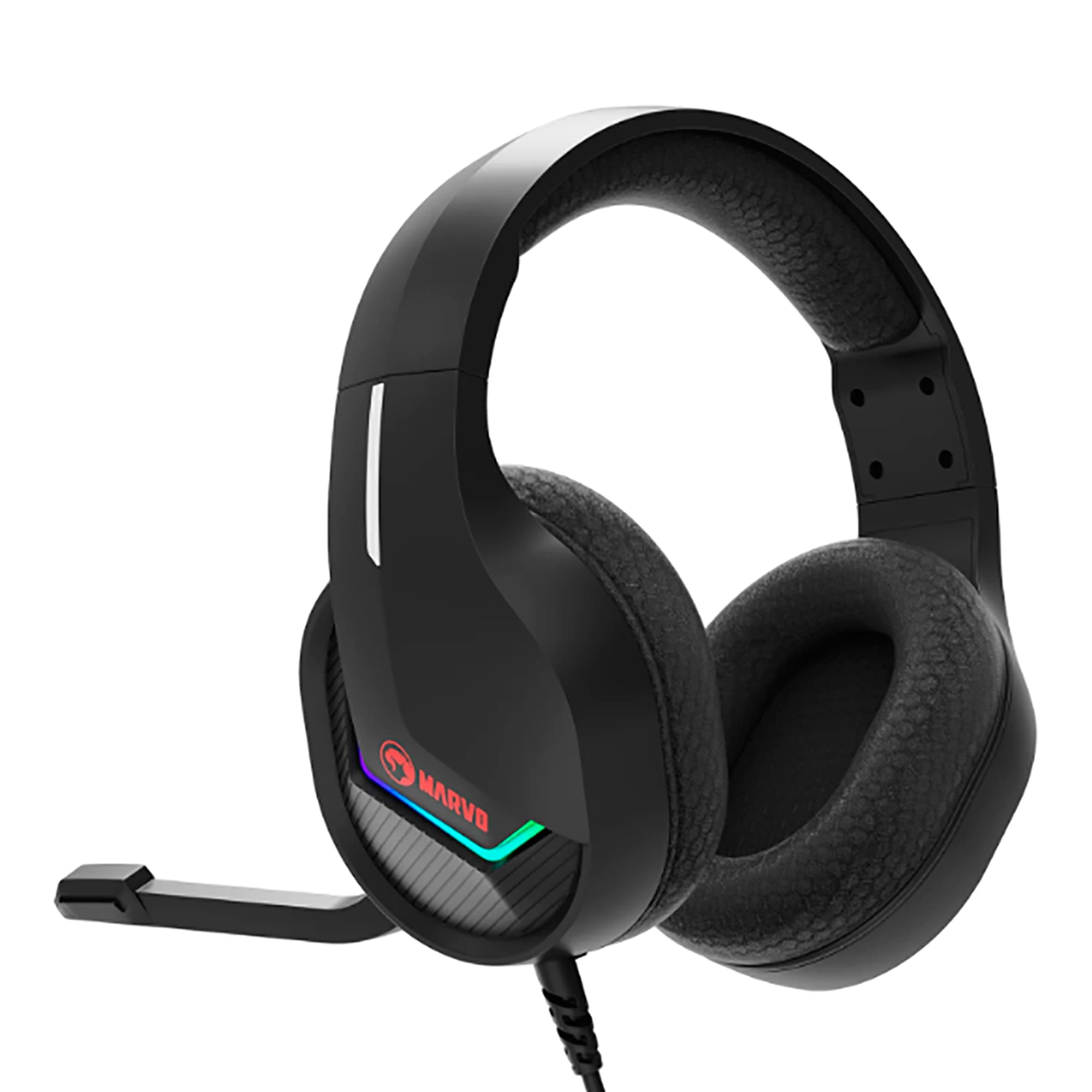 Auriculares Gaming USB Marvo H8618 RGB PC - 2