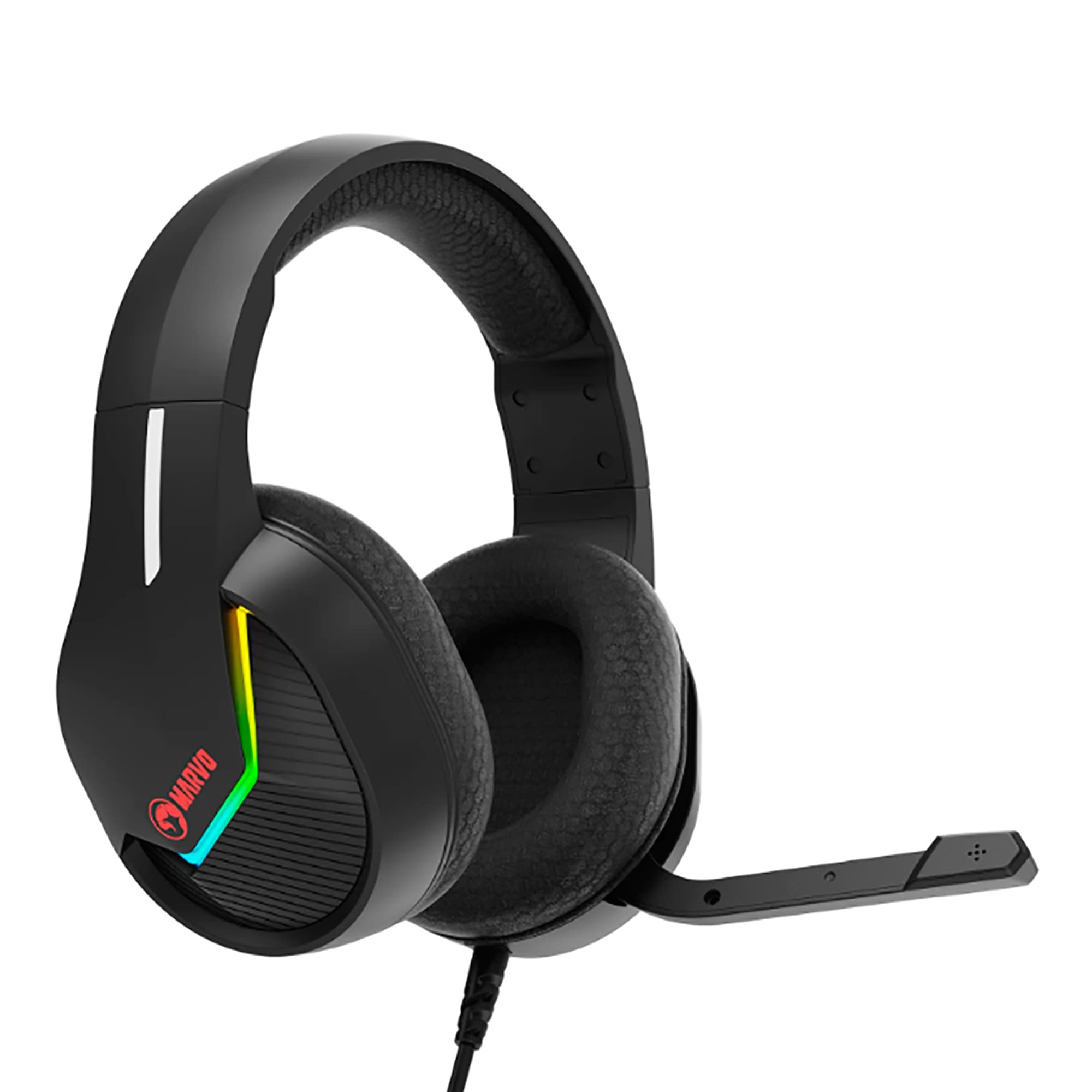 Auriculares Gaming USB Marvo H8618 RGB PC - 3