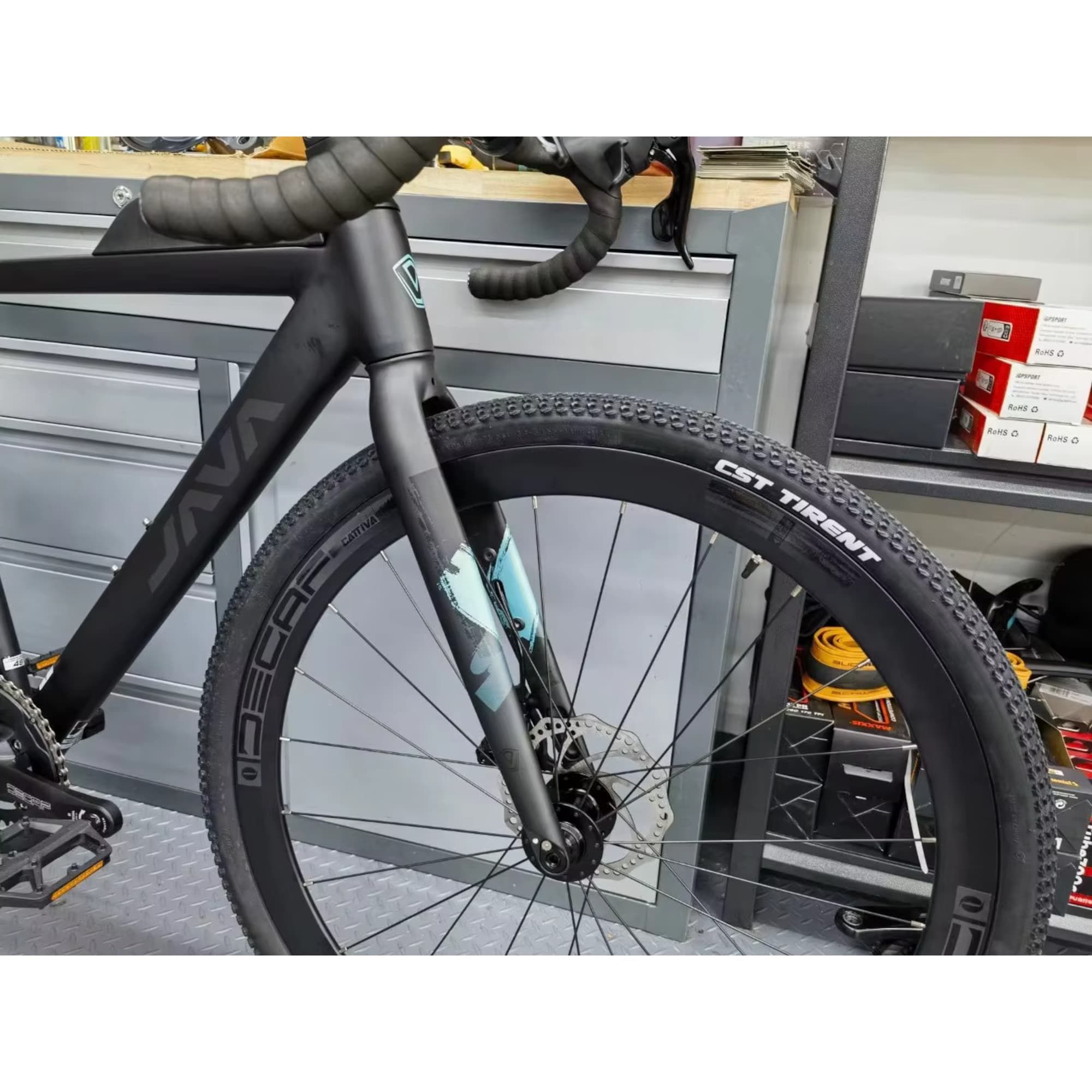 Bicicleta De Ruta Java Gravel Idra 24V Talle 470mm - 7