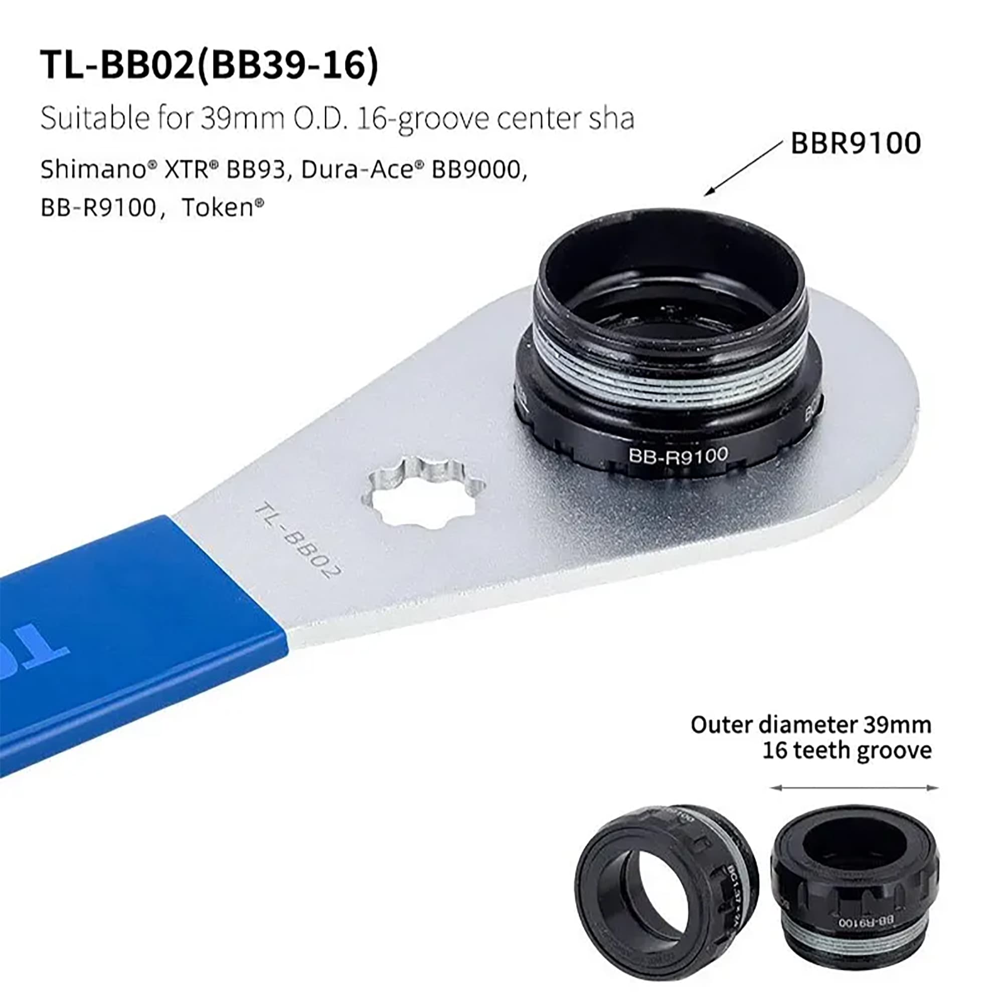 Llave De Extracción Toopre Tl-bb02 39mm 16 Dientes - 2