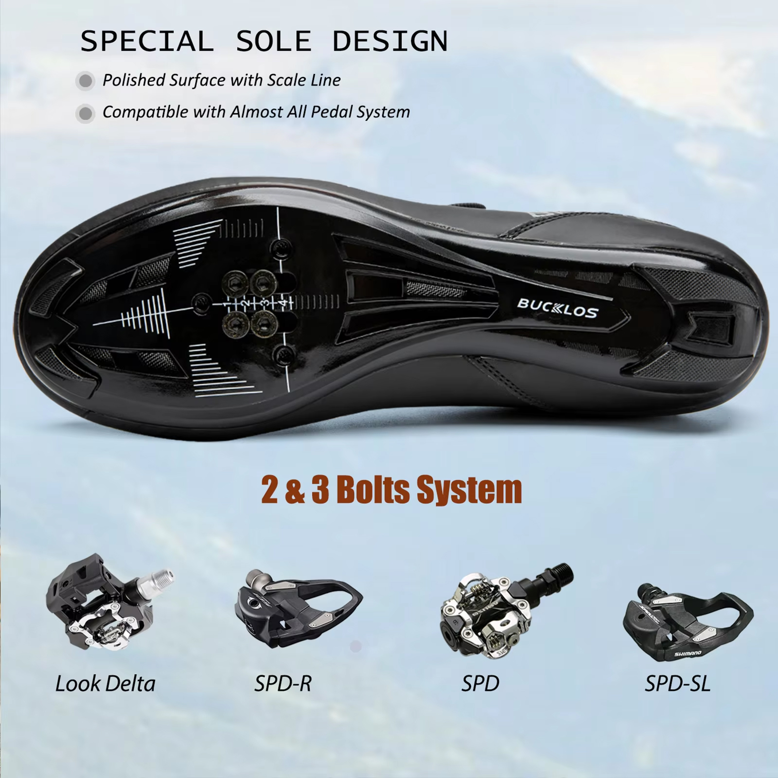 Zapatillas De Ciclismo Bucklos Transpirables Talle 40 - 9