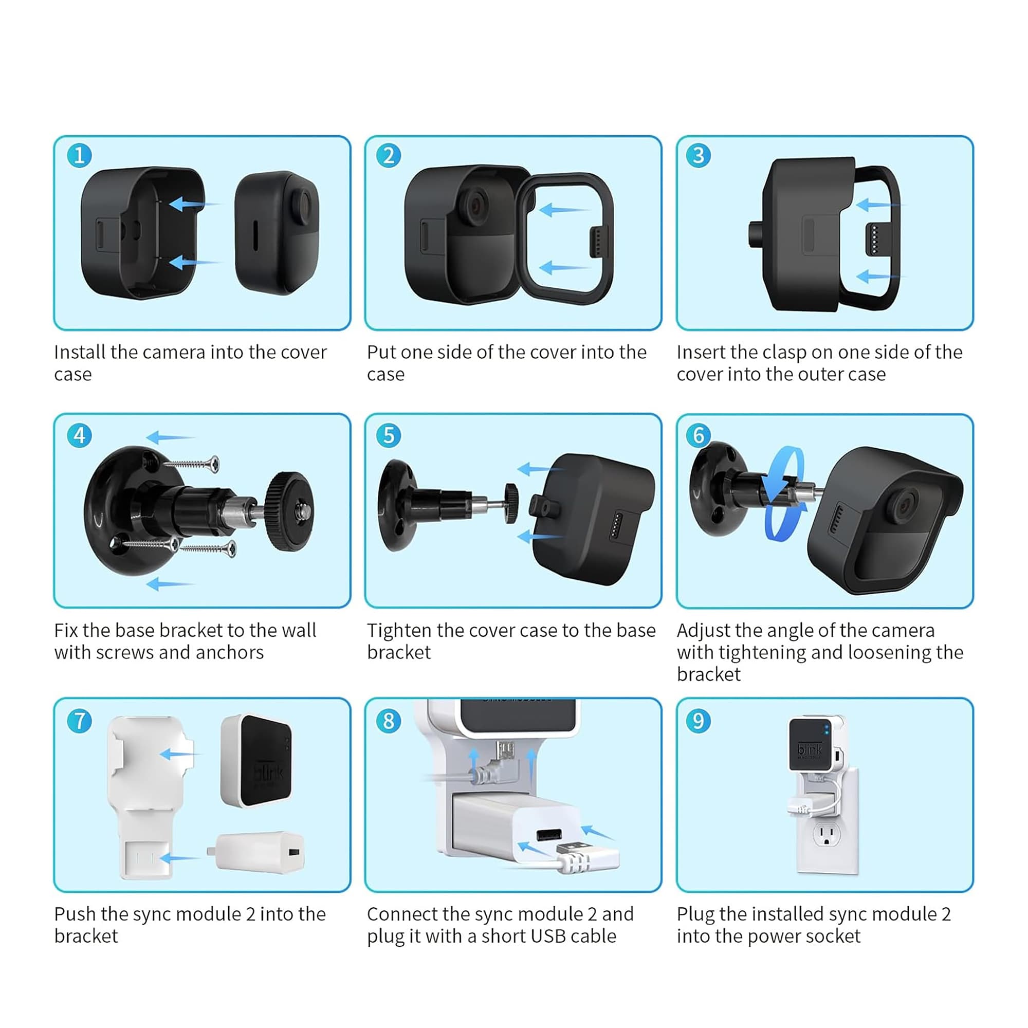 Pack de Soportes Blink Outdoor 4 Camera x3 + Sync Module 2 x1 - 7