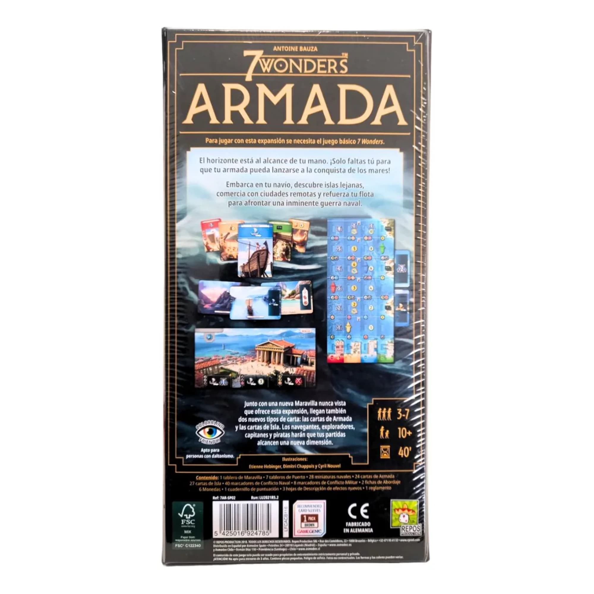 Expansión Juego de Mesa 7 Wonders Base 7 Wonders Armada +10 - 4