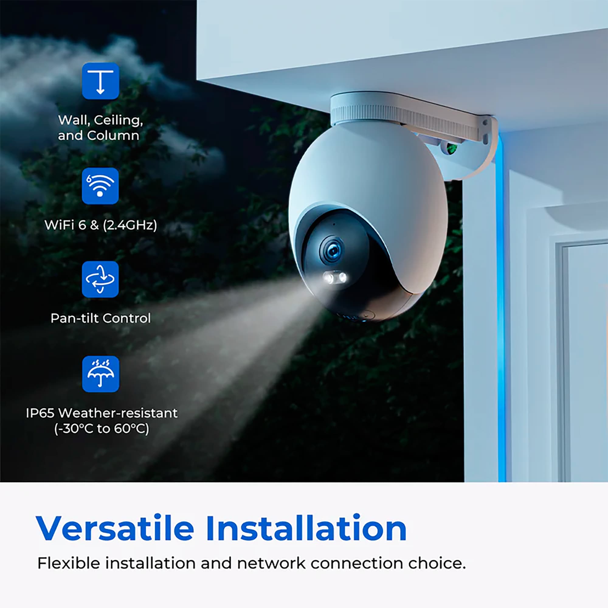 Cámara Inalámbrica Xiaomi Imilab Ec6 Día Noche Ip65 3K 360° - 9