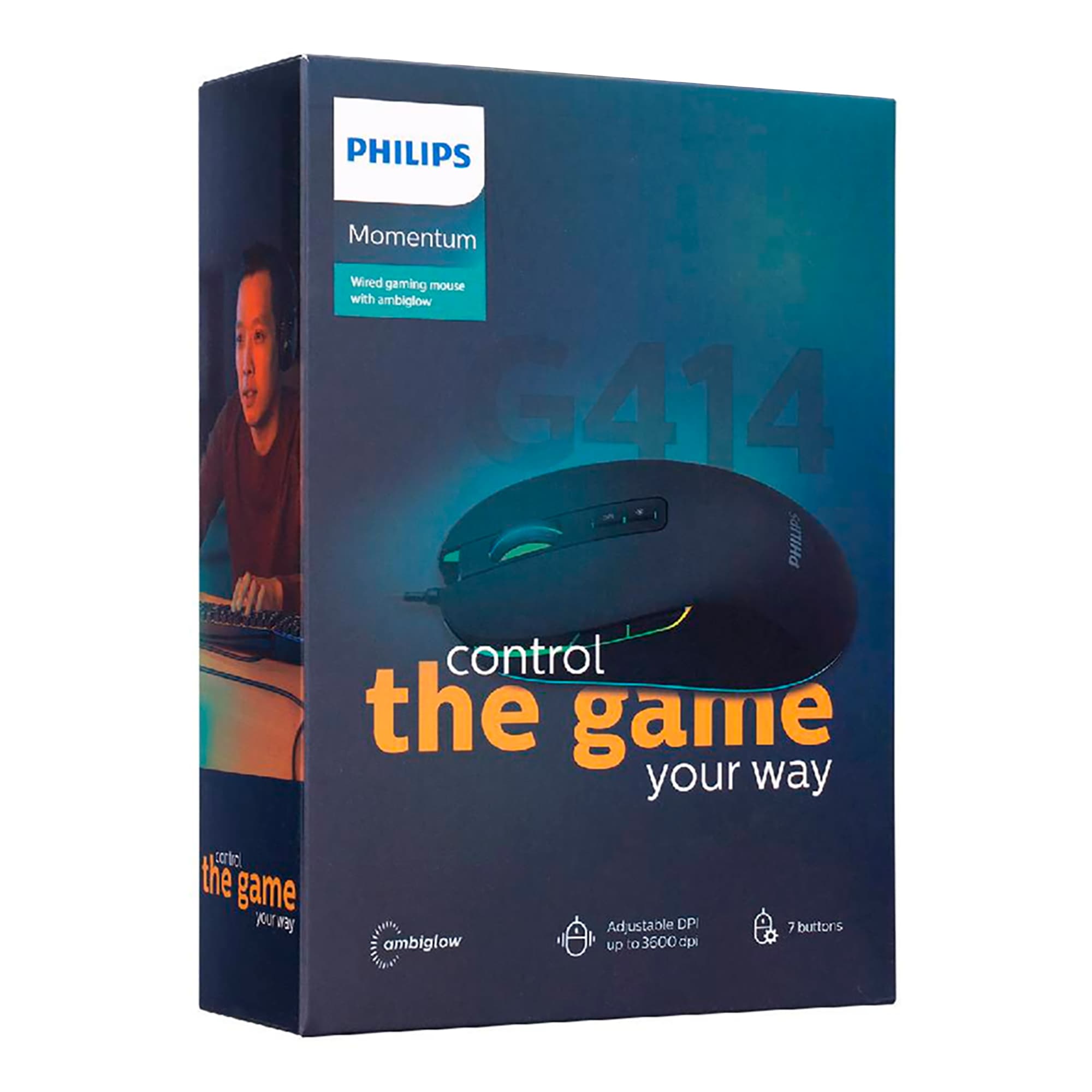 Mouse Gaming Philips G414 3600dpi Iluminación RGB - 5