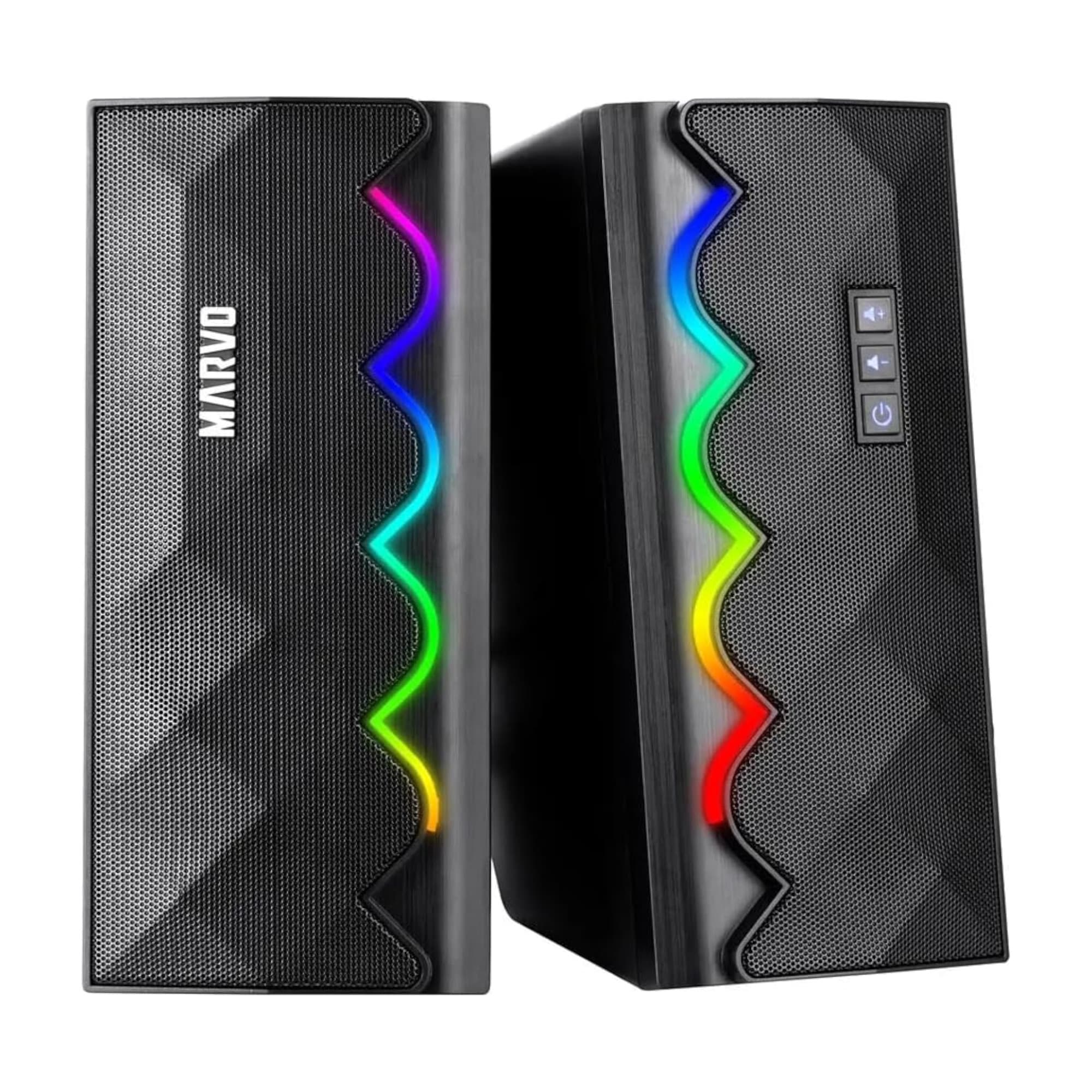 Parlantes Gaming Pc Marvo Bluetooth Con Iluminación Rgb - 2