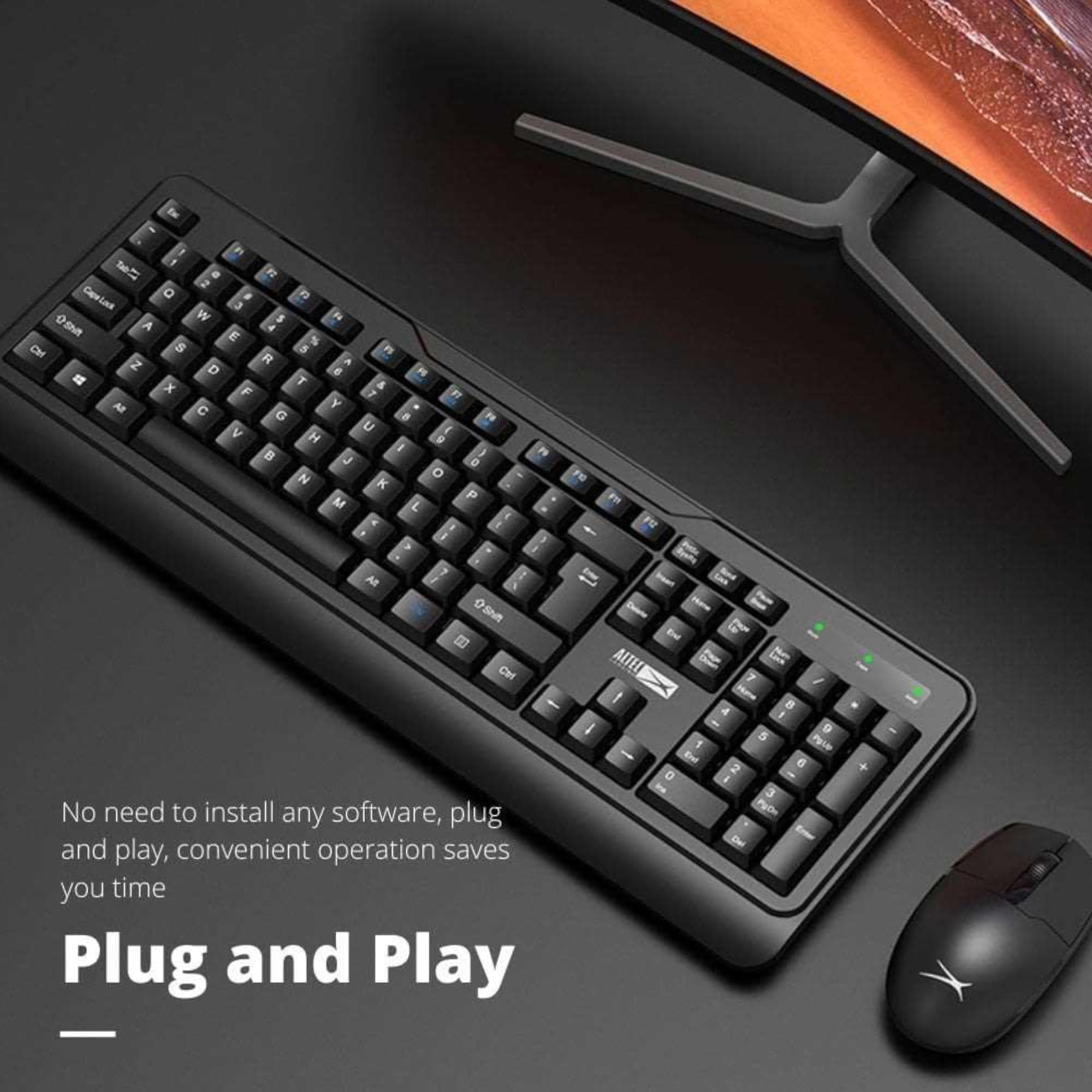 Combo Mouse Y Teclado Inalámbricos Altec Lansing Albc6330 Español - 4