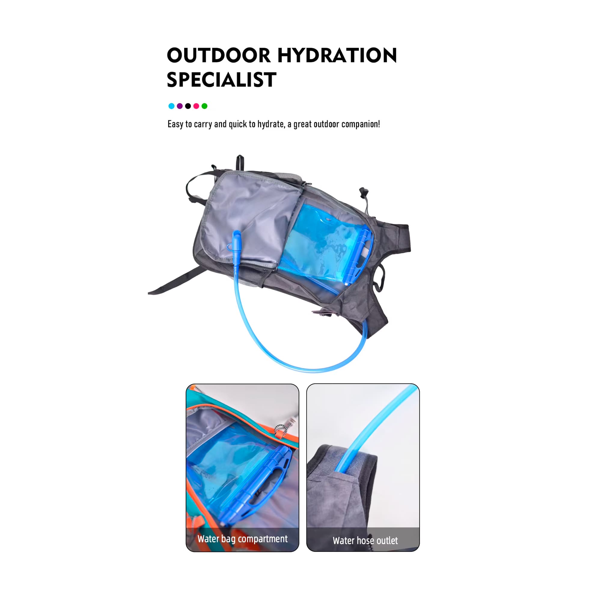 Mochila De Hidratación Thinkrider Repelente Al Agua 20L - 4