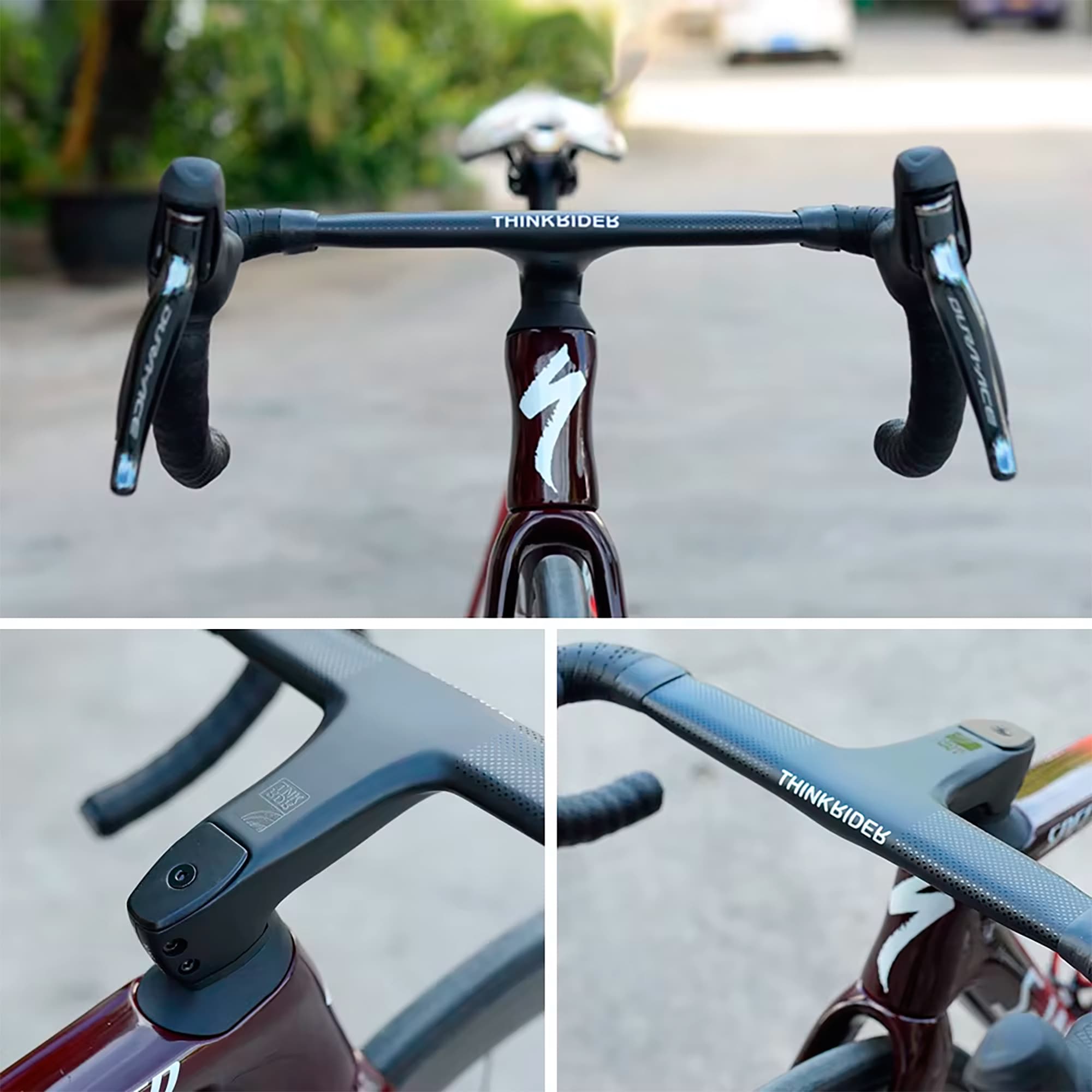Manillar Bicicleta Thinkrider 400-110mm Fibra De Carbono - 4