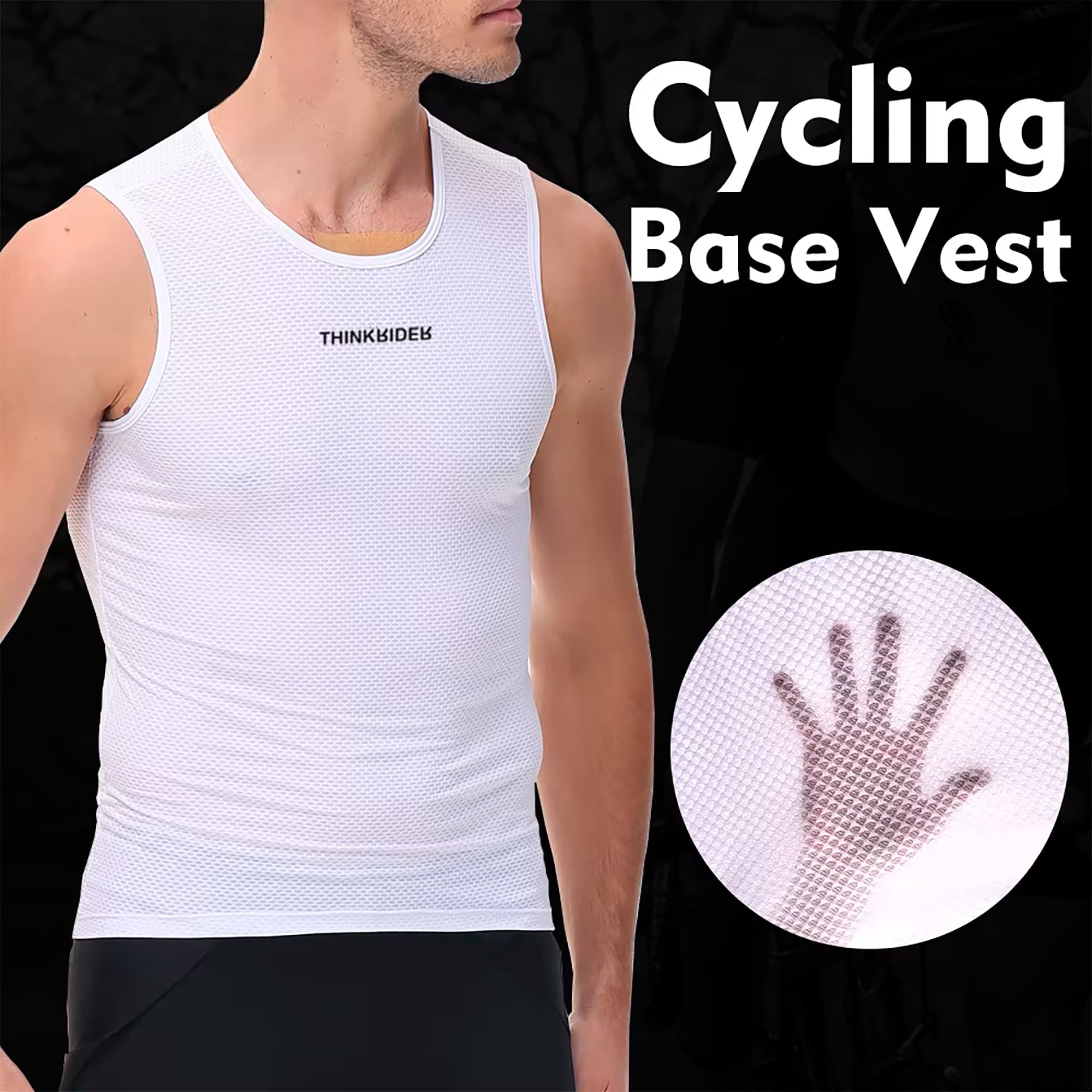 Camiseta Base Para Ciclista Thinkrider Sin Costuras Hombre 3XL - 3