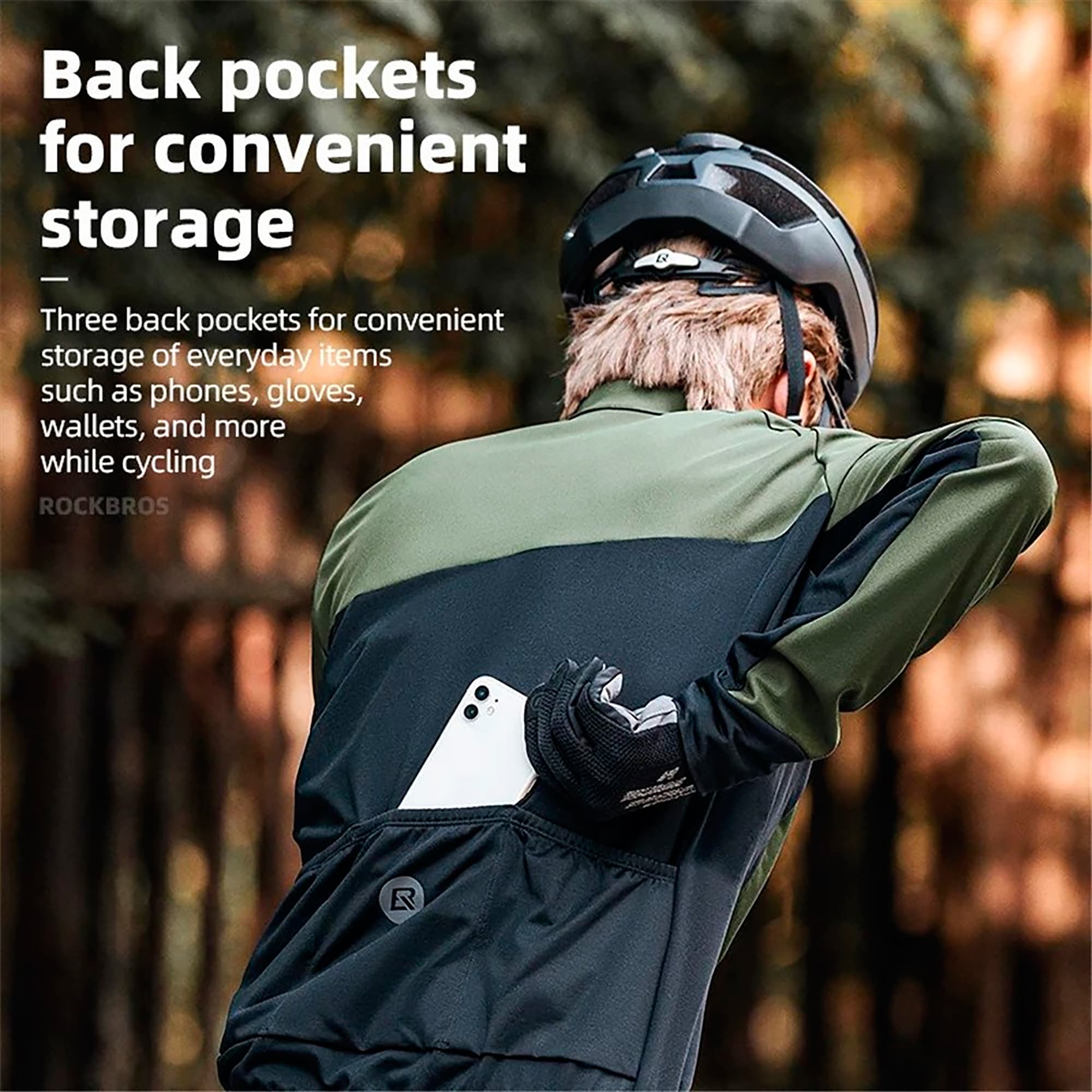 Campera Térmica Rockbros A Prueba De Viento Hombre 3XL - 4