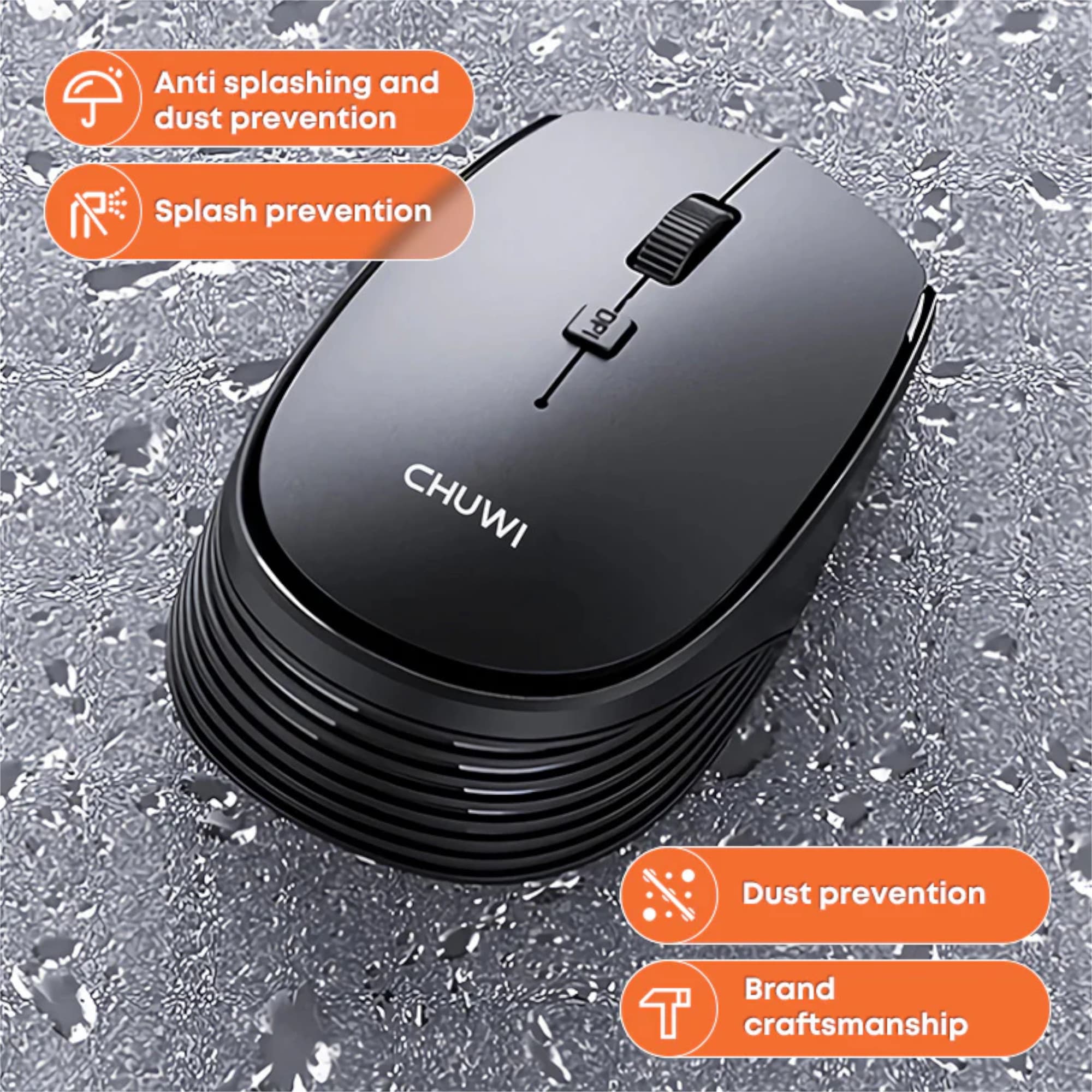 Mouse Ambidiestro Inalámbrico Chuwi 1600dpi - 4