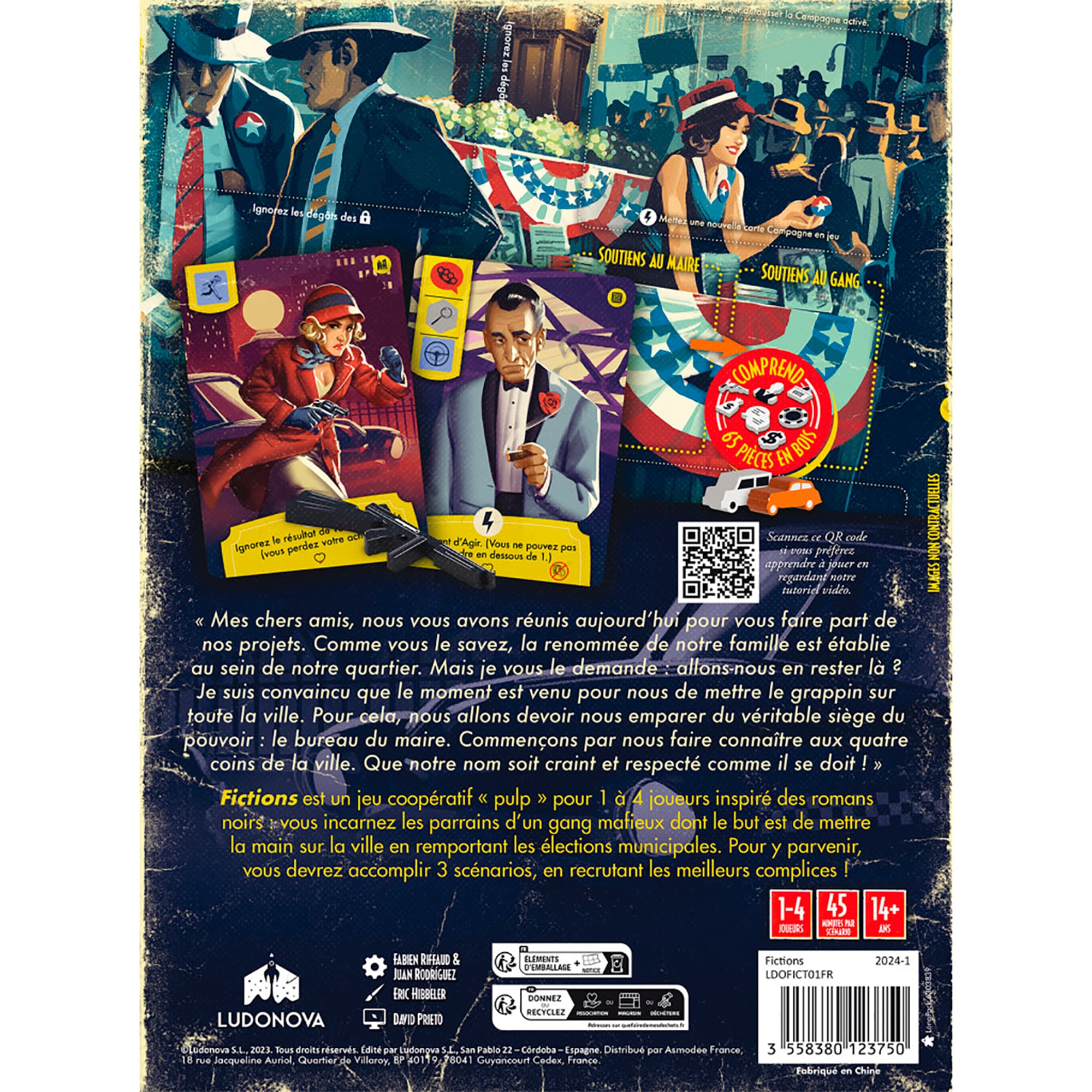 Juego De Mesa Ludonova Fictions Memorias De Un Gángster +14 - 3