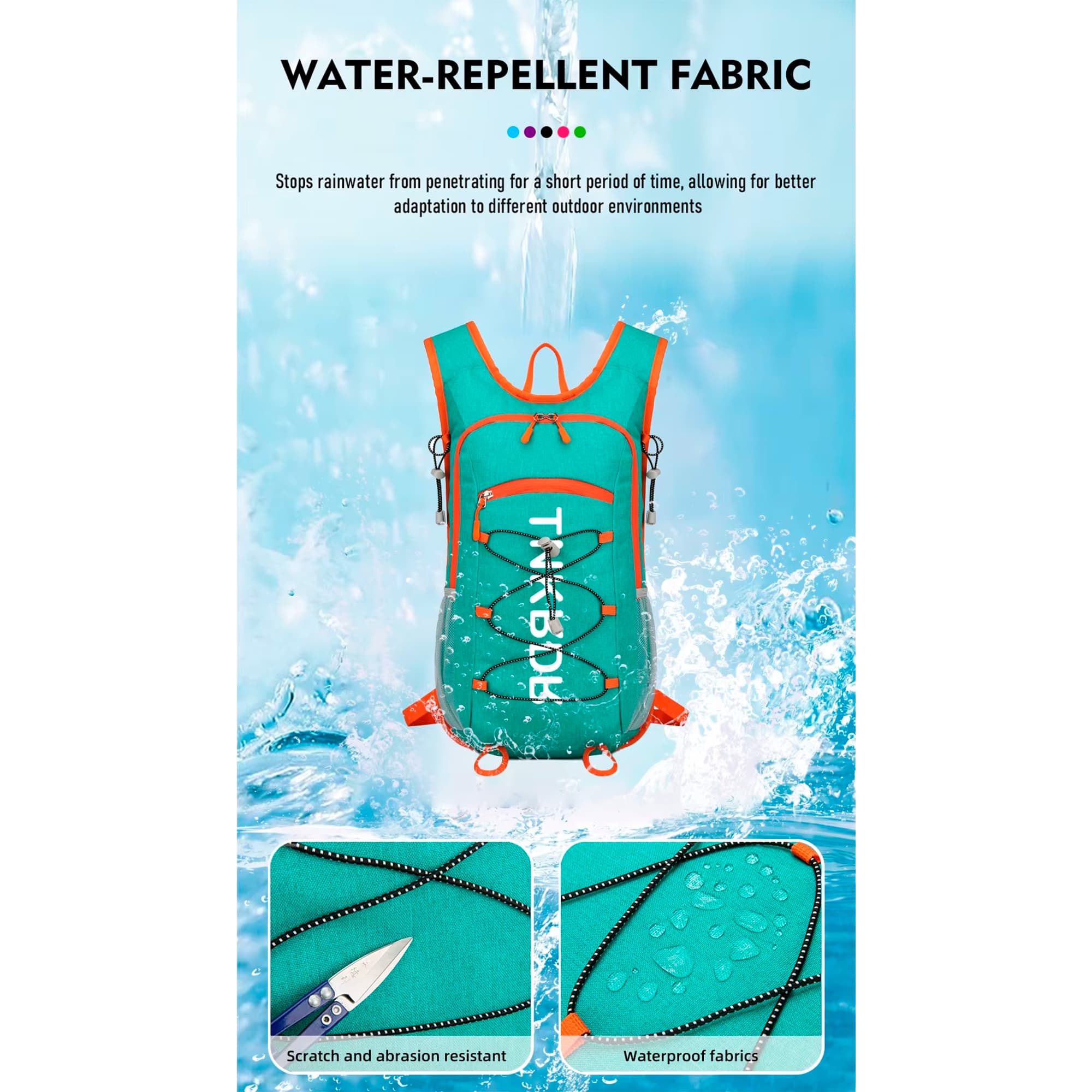 Mochila De Hidratación Thinkrider Repelente Al Agua 20L - 3