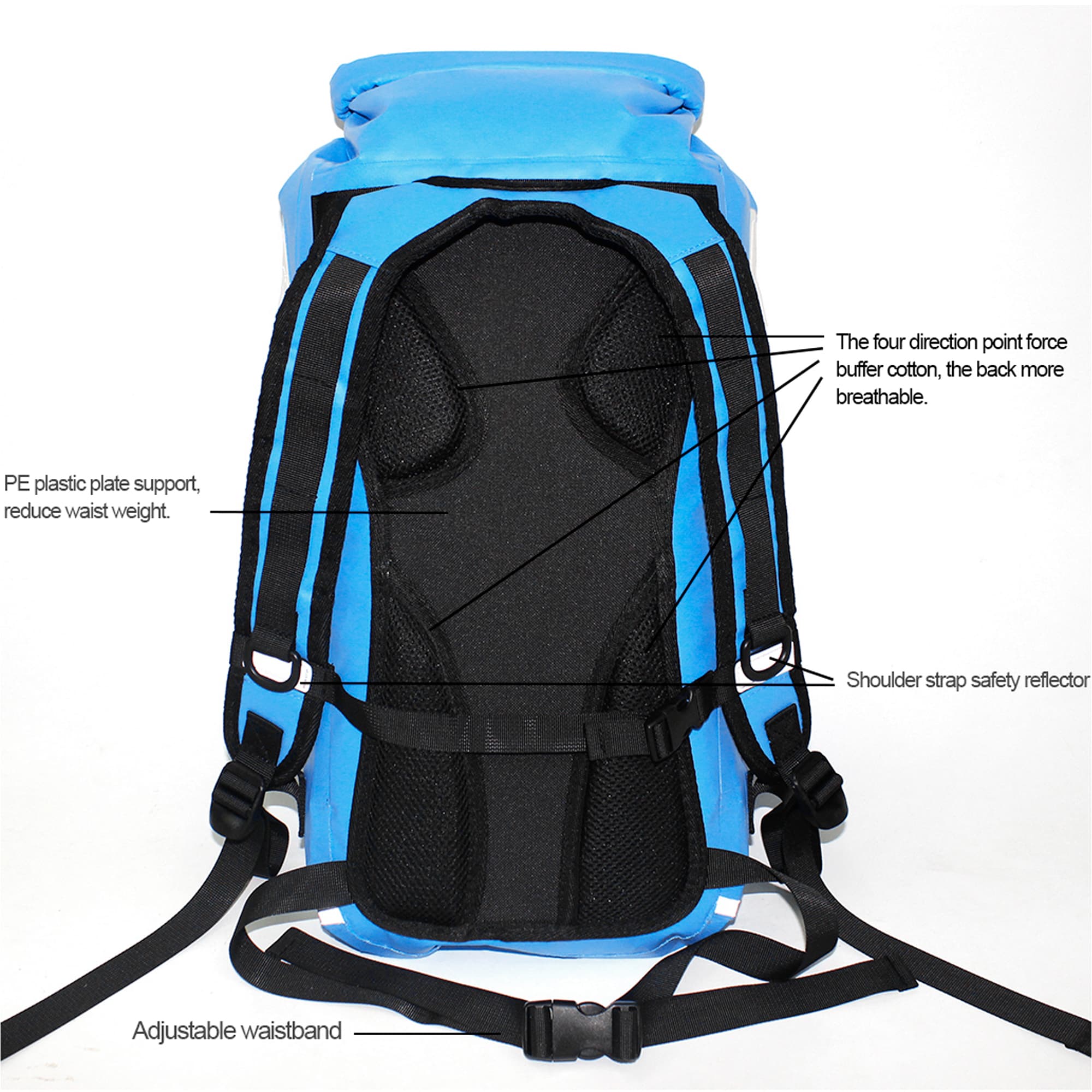 Mochila Marjaqe Impermeable Reflectante 25l - 4