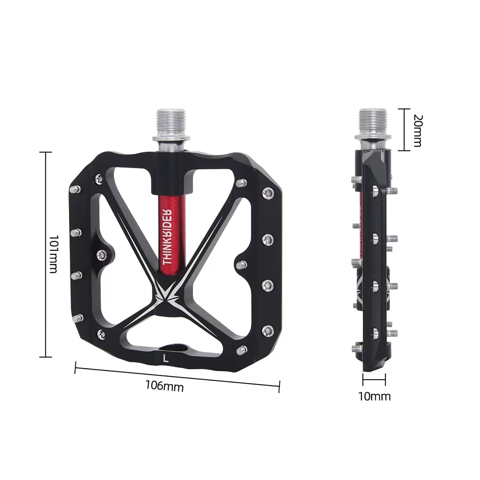 Pedales Para Bicicleta Thinkrider X17 Aluminio - 4