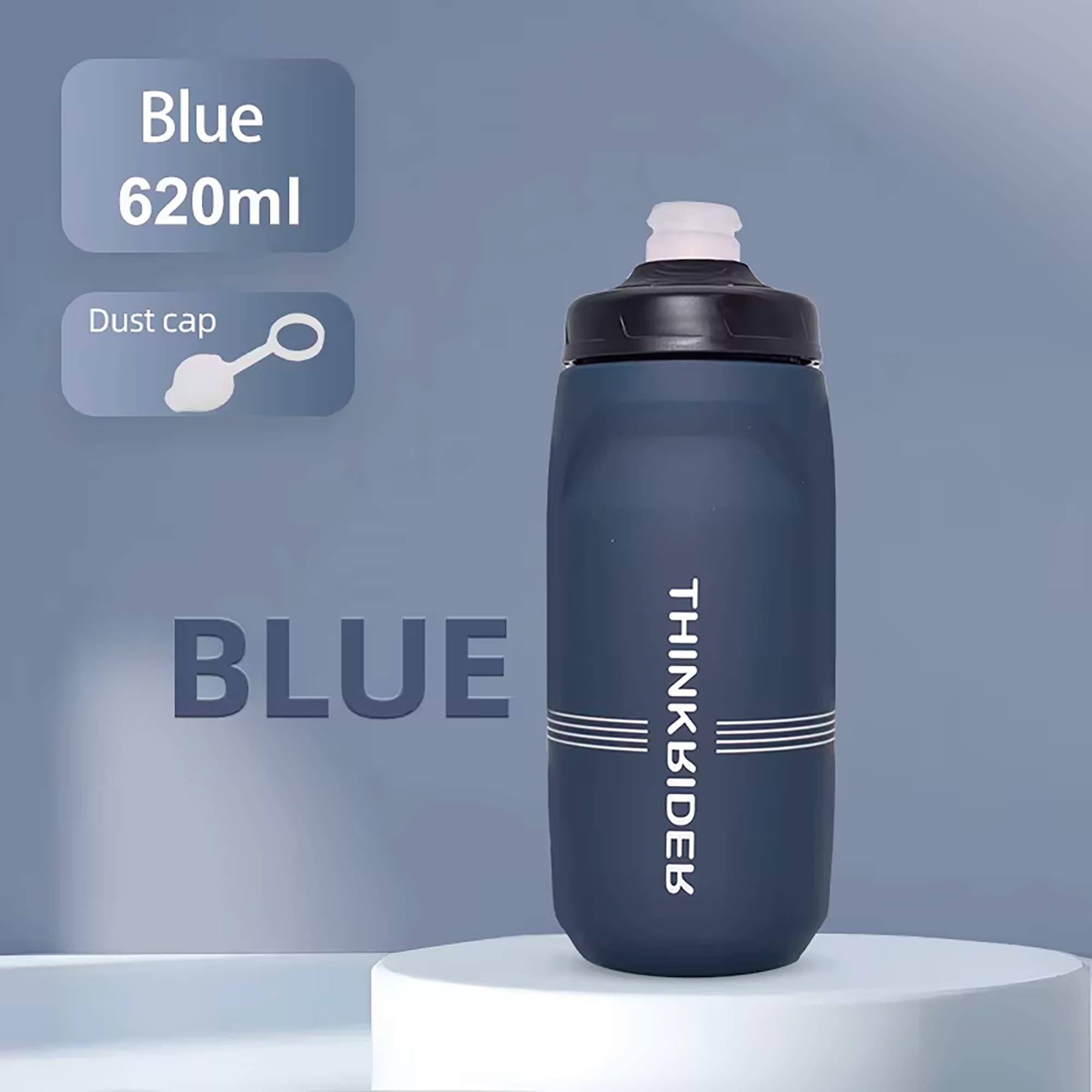 Botella Para Ciclismo Thinkrider 620ml Antideslizante Tapa Con Bloqueo - 2
