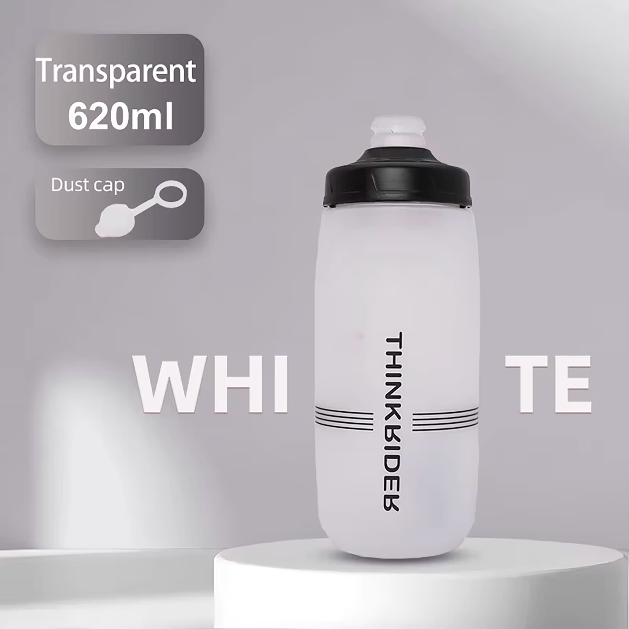 Botella Para Ciclismo Thinkrider 620ml Antideslizante Tapa Con Bloqueo - 2