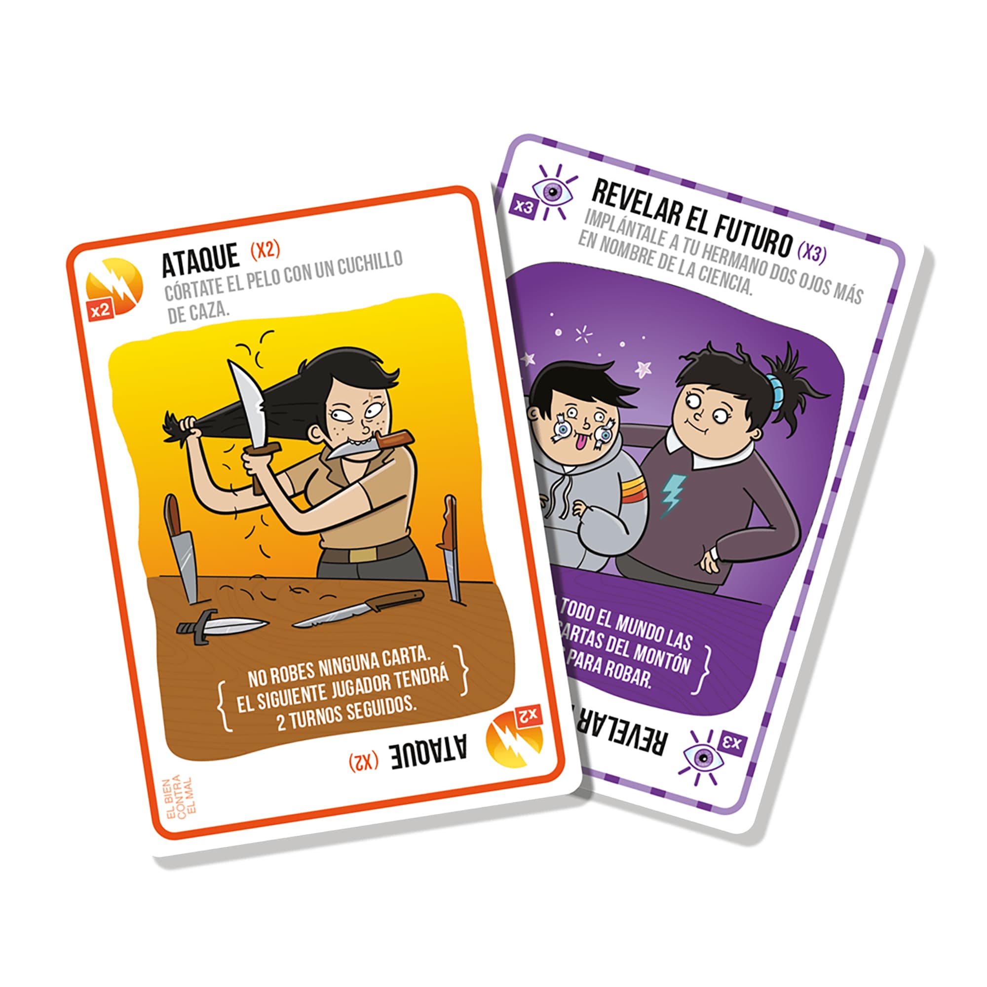 Juego De Mesa Exploding Kittens El Bien Contra El Mal +7 - 3