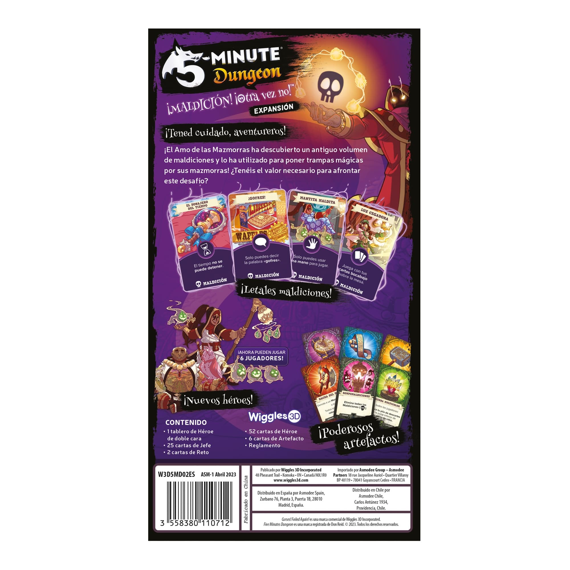 Juego De Mesa Asmodee 5 Minute Dungeon: ¡Maldición! ¡Otra vez no! +8 - 2