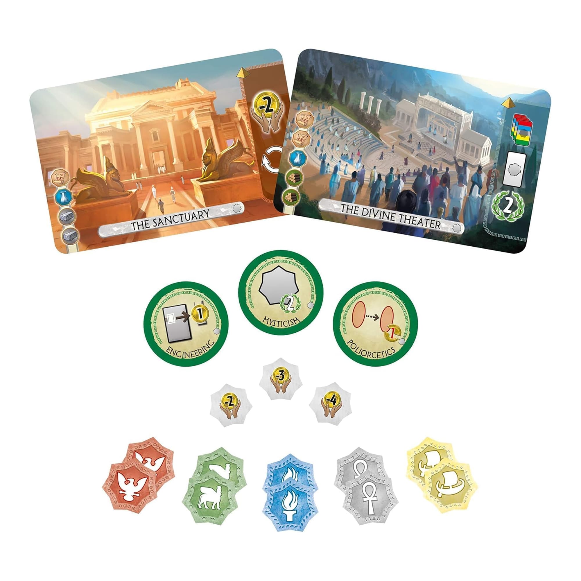 Juego De Mesa Asmodee 7 Wonders: Duel Pantheon +10 - 5