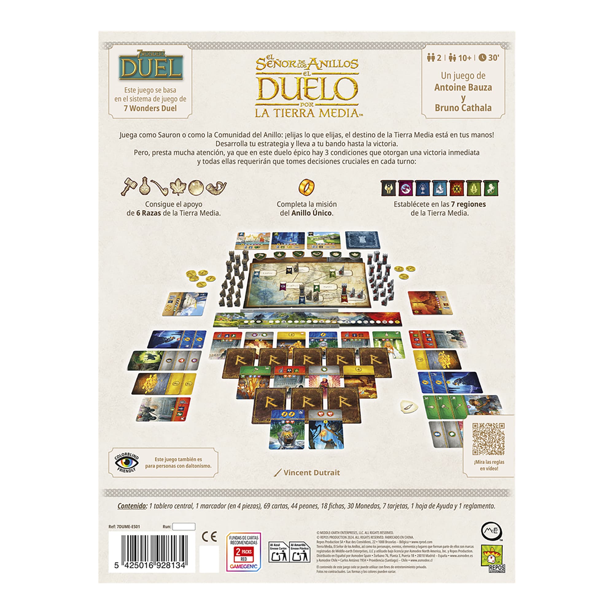 Juego De Mesa Asmodee El Señor De Los Anillos: Duelo Por La Tierra Media +10 - 2