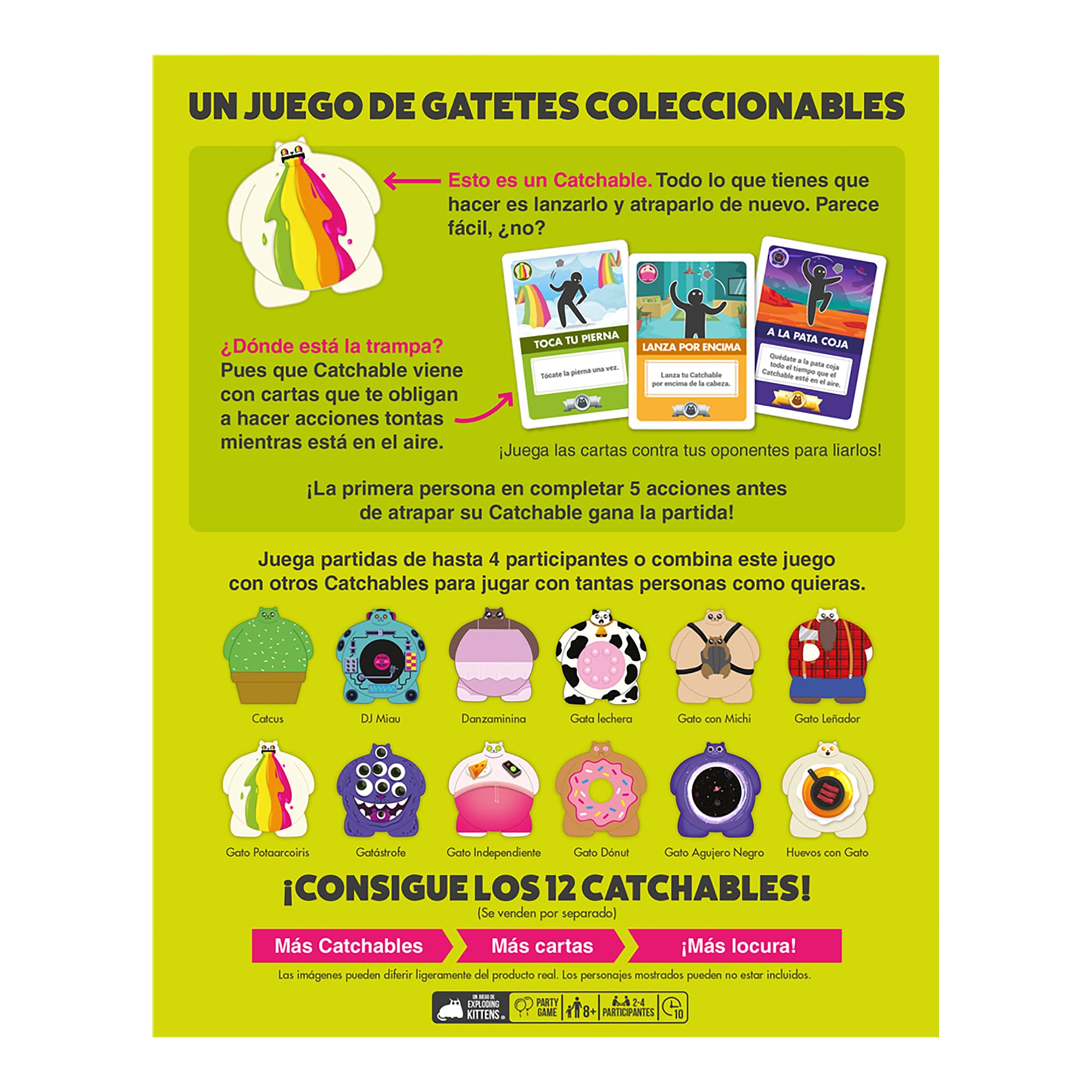 Juego De Mesa Asmodee Exploding Kittens: Catchables +8 - 2